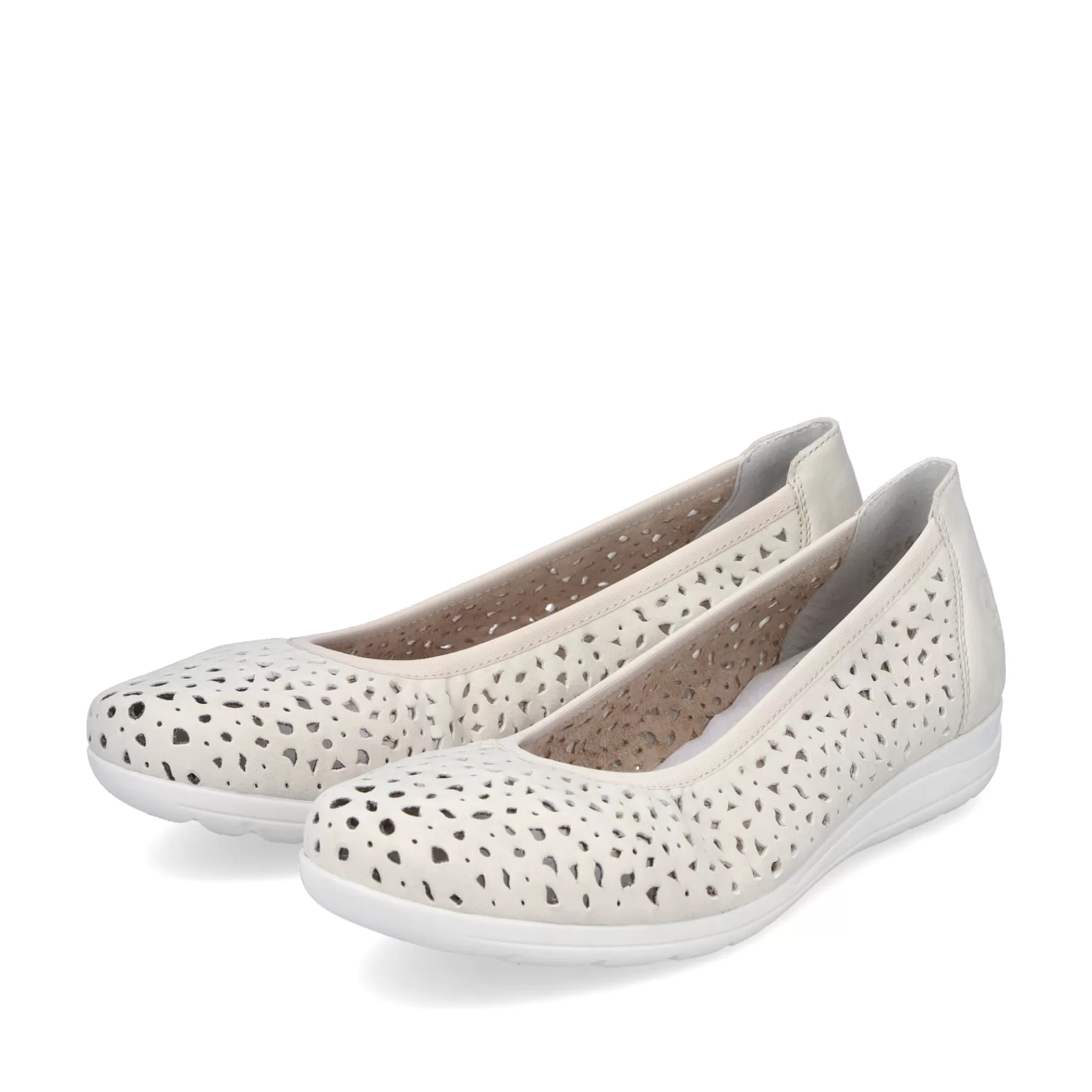 Discount Baleriny Damskie W Kolorze Jasnego Bezu Damski Niskie Buty I Kapcie