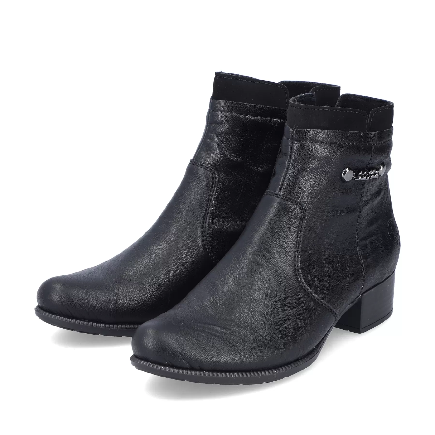 Fashion Botki Damskie W Kolorze Nocno-Czarnym Damski Botki I Botki