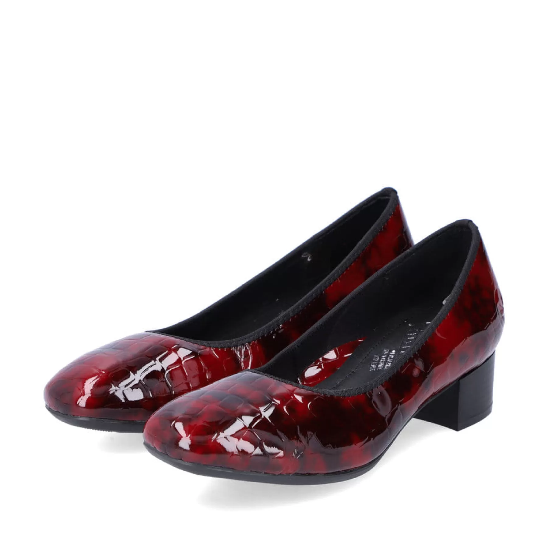 Fashion Czolenka Damskie W Kolorze Metalicznej Czerwieni Meskie Buty Biznesowe