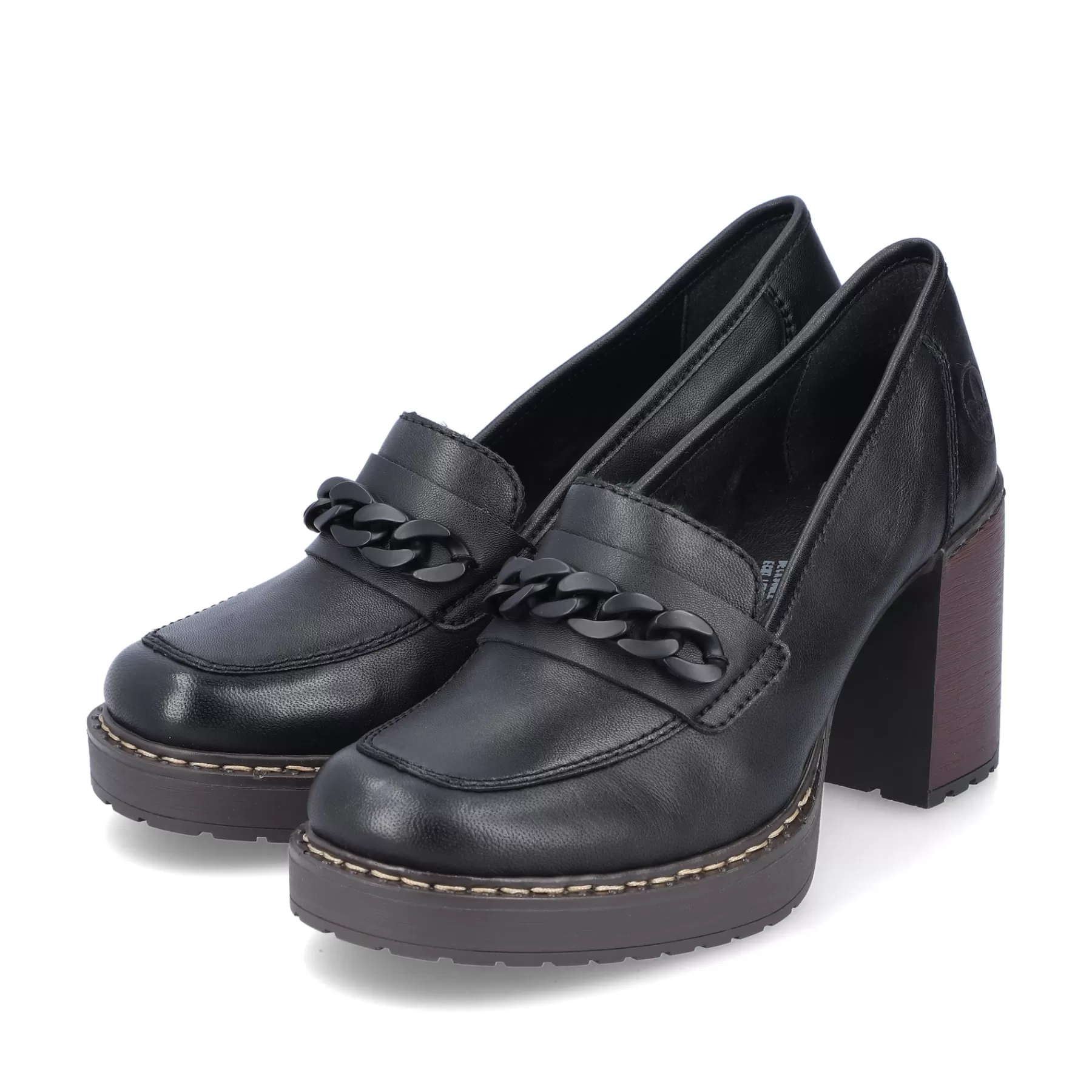 Store Czolenka Damskie W Kolorze Nocno-Czarnym Damski Buty Z Obcasami