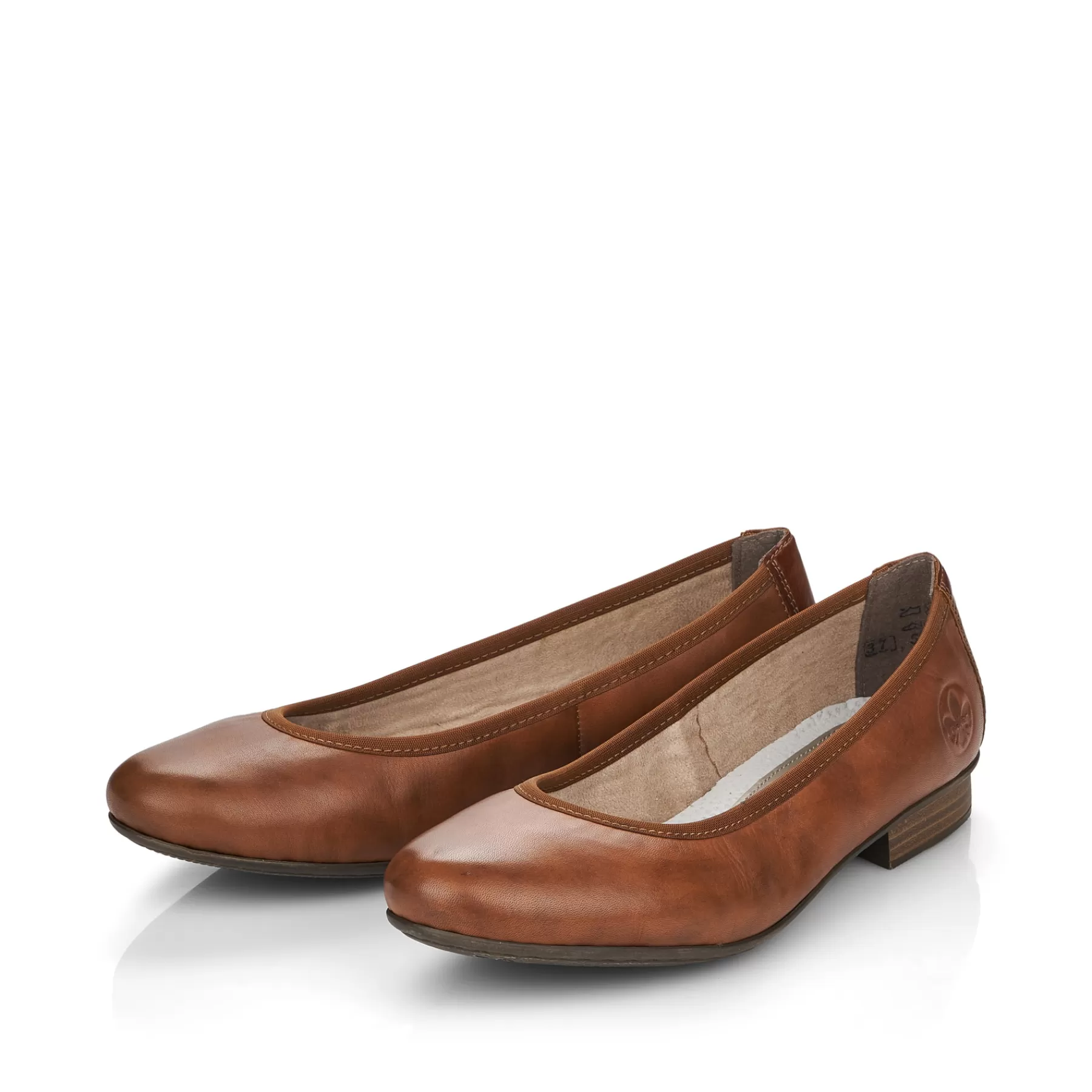 Store Damskie Baleriny W Kolorze Kasztanowym Damski Niskie Buty I Kapcie