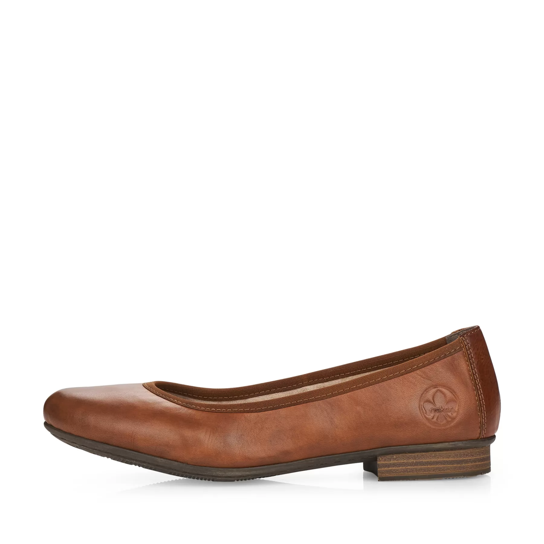 Store Damskie Baleriny W Kolorze Kasztanowym Damski Niskie Buty I Kapcie