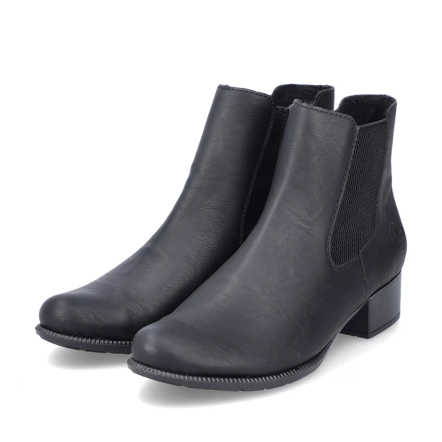 Hot Damskie Buty Chelsea W Kolorze Ciemnej Czerni Damski Botki I Botki