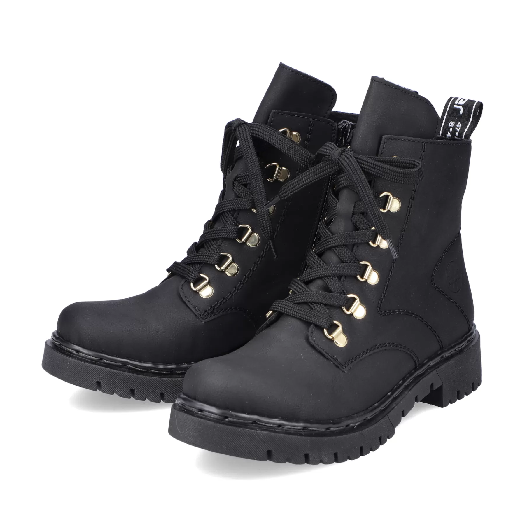 Clearance Damskie Buty Motocyklowe W Kolorze Kruczoczarnym Damski Botki I Botki