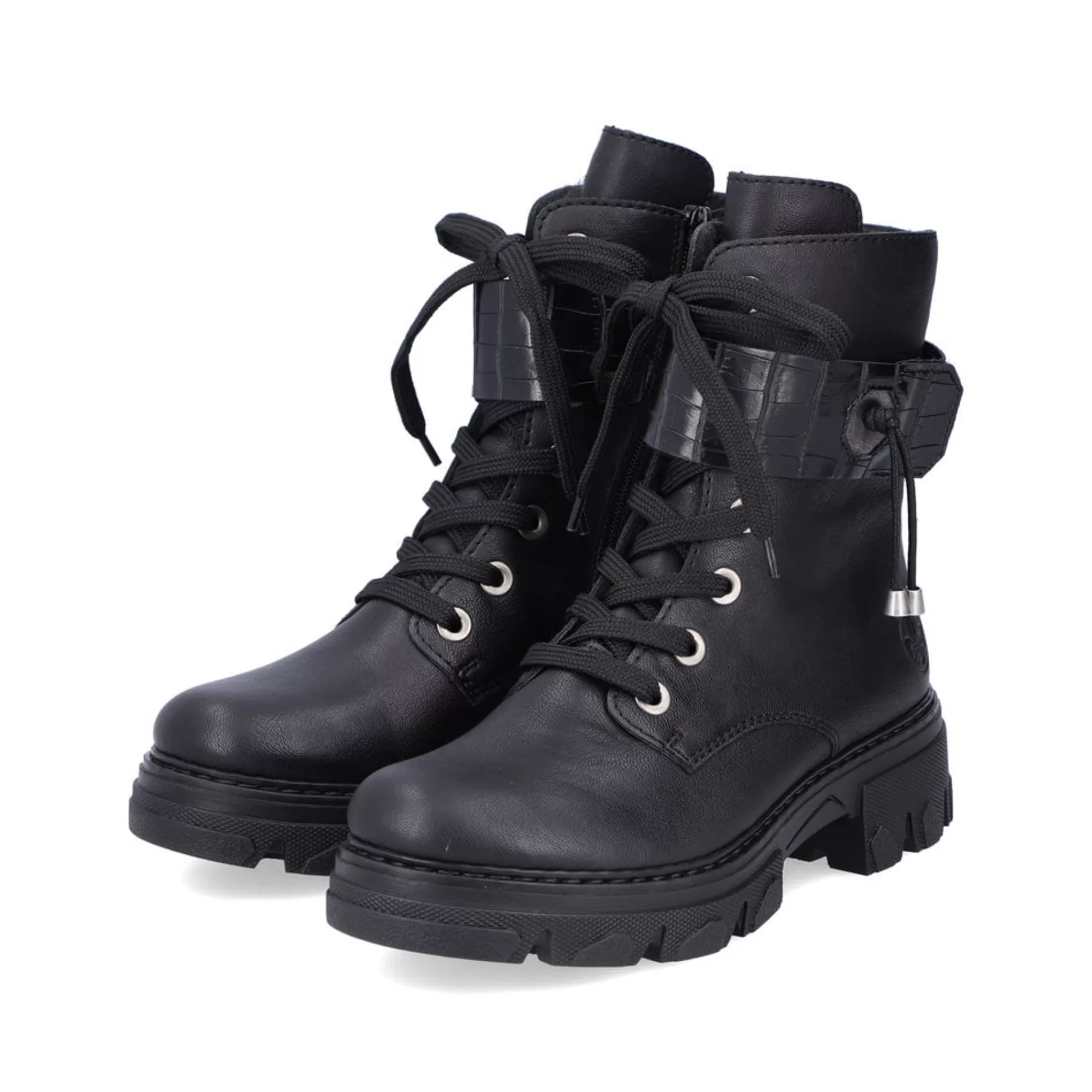Discount Damskie Buty Motocyklowe W Kolorze Kruczoczarnym Damski Botki I Botki