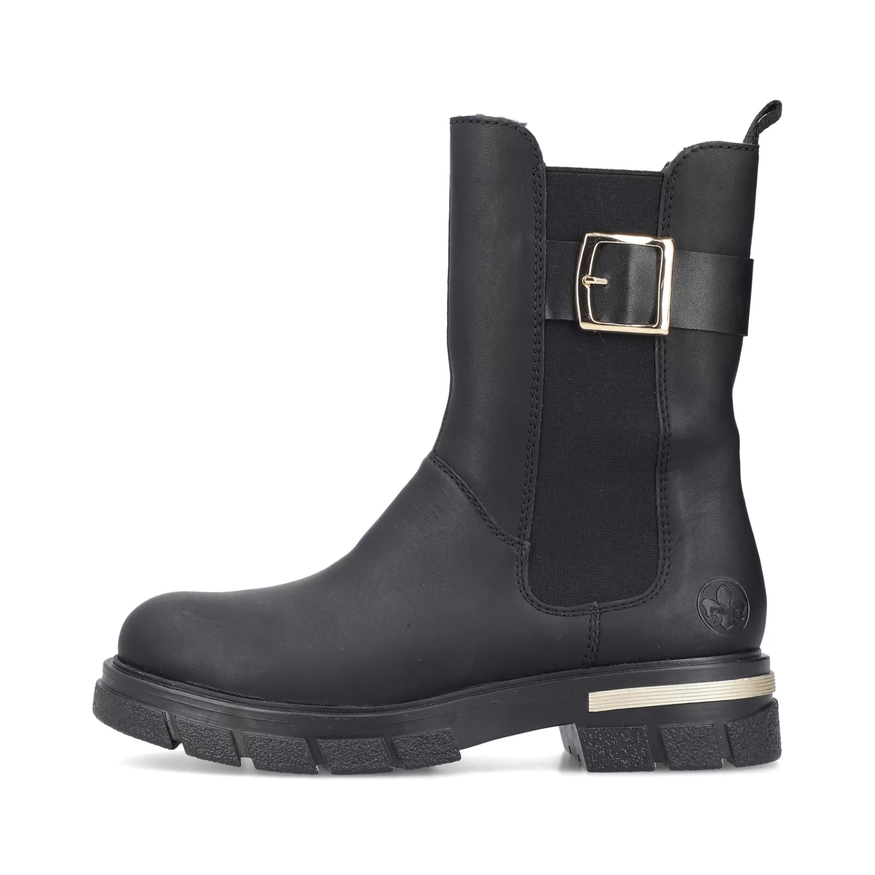 Clearance Damskie Buty Motocyklowe W Kolorze Kruczoczarnym Damski Botki I Botki