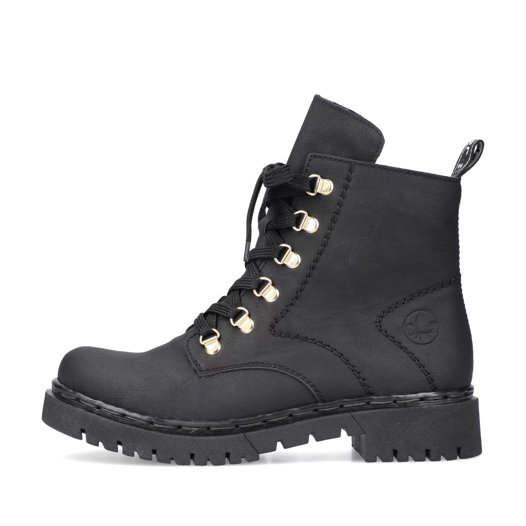 Clearance Damskie Buty Motocyklowe W Kolorze Kruczoczarnym Damski Botki I Botki