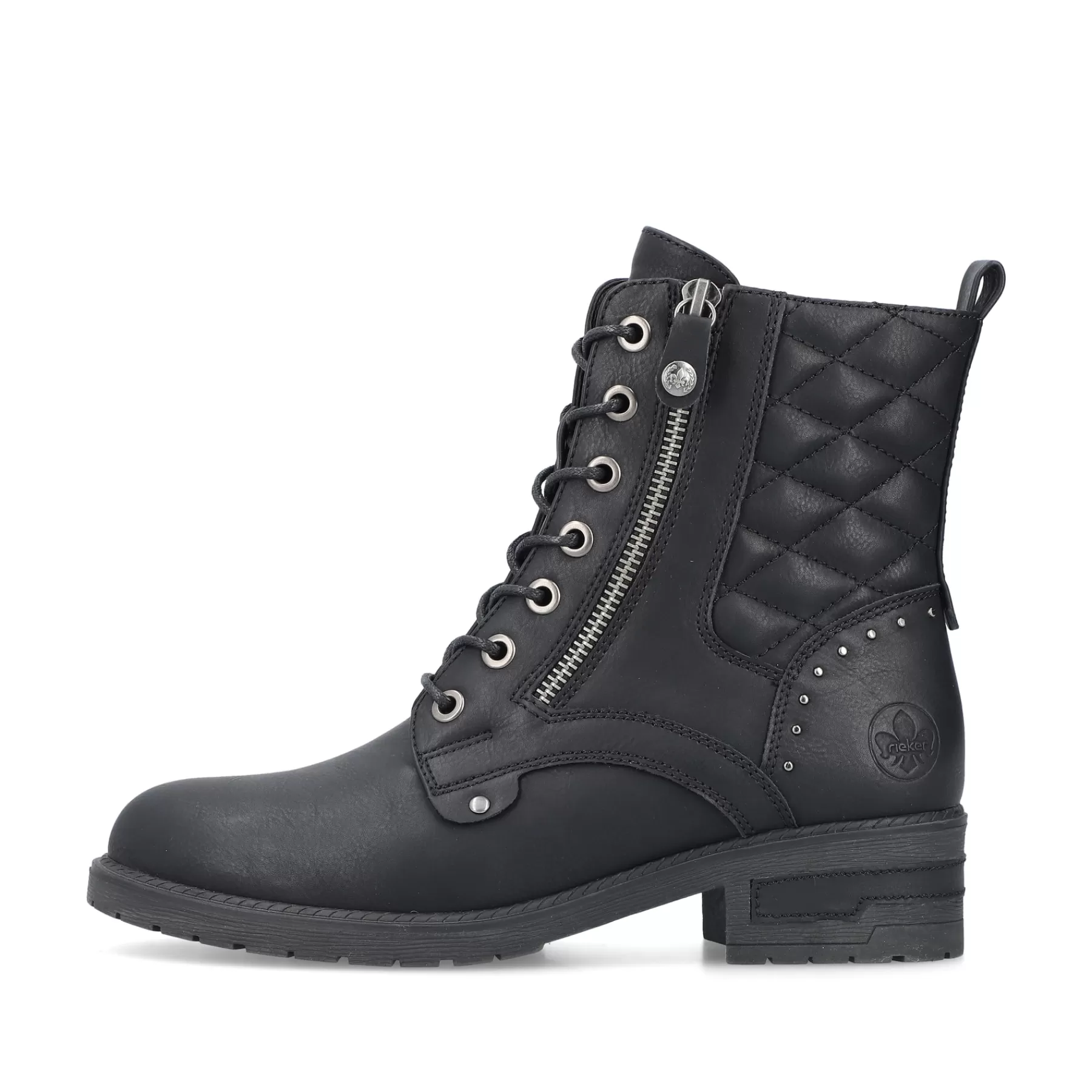 Fashion Damskie Buty Motocyklowe W Kolorze Nocno-Czarnym Damski Botki I Botki