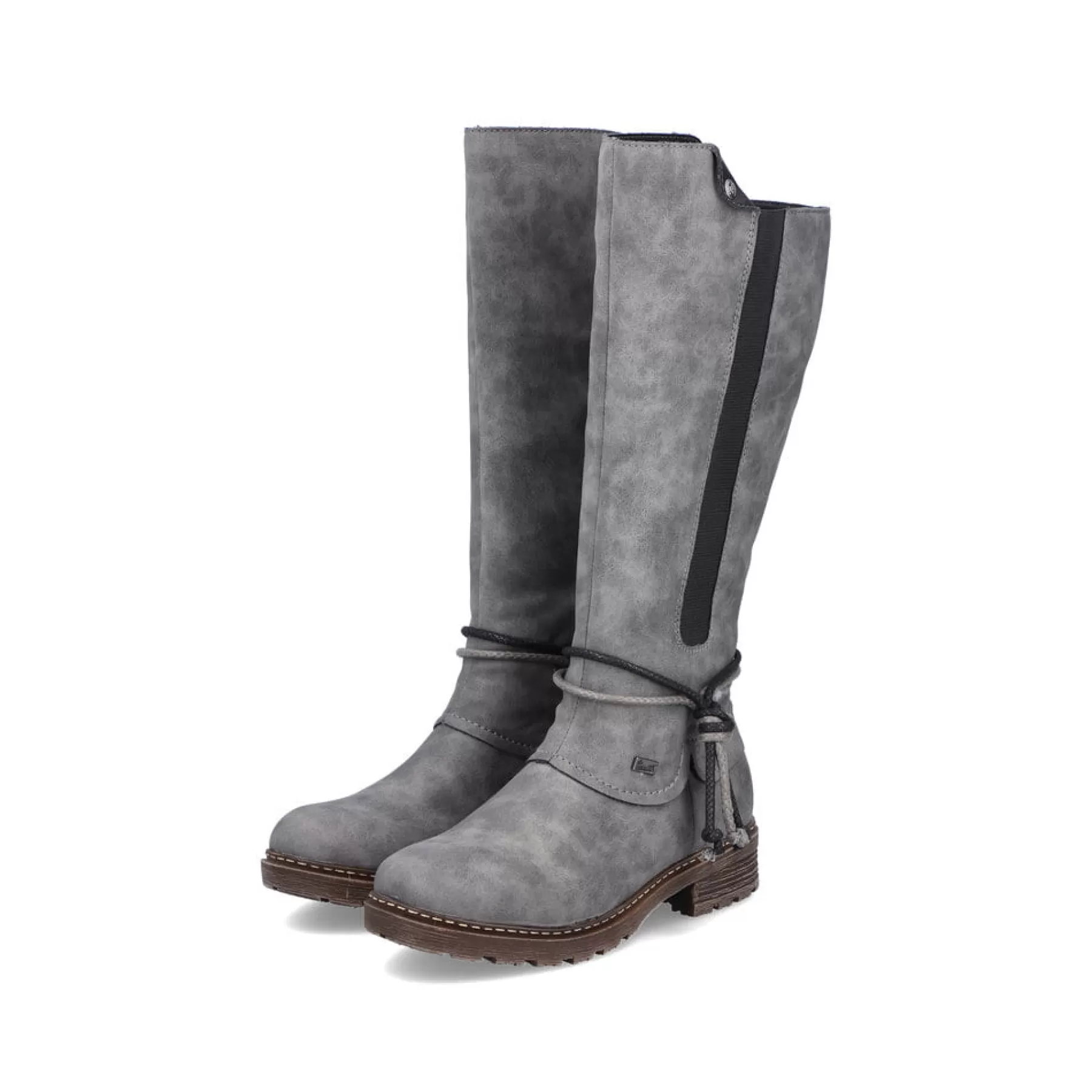 New Damskie Buty Na Wysokim Obcasie W Kolorze Stalowoszarym Damski Botki I Botki