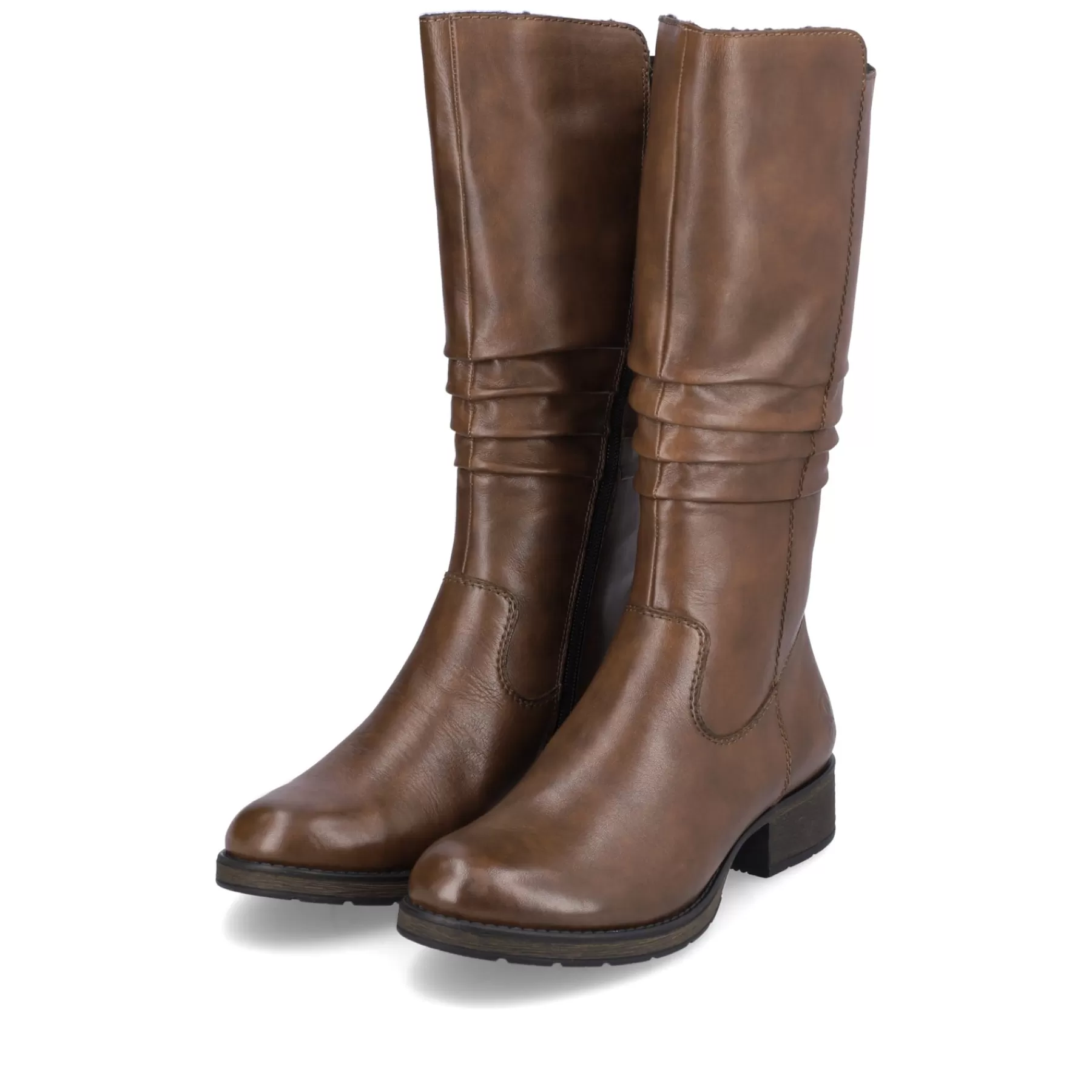 Fashion Damskie Buty Na Wysokim Slupku W Kolorze Kawowego Brazu Damski Botki I Botki