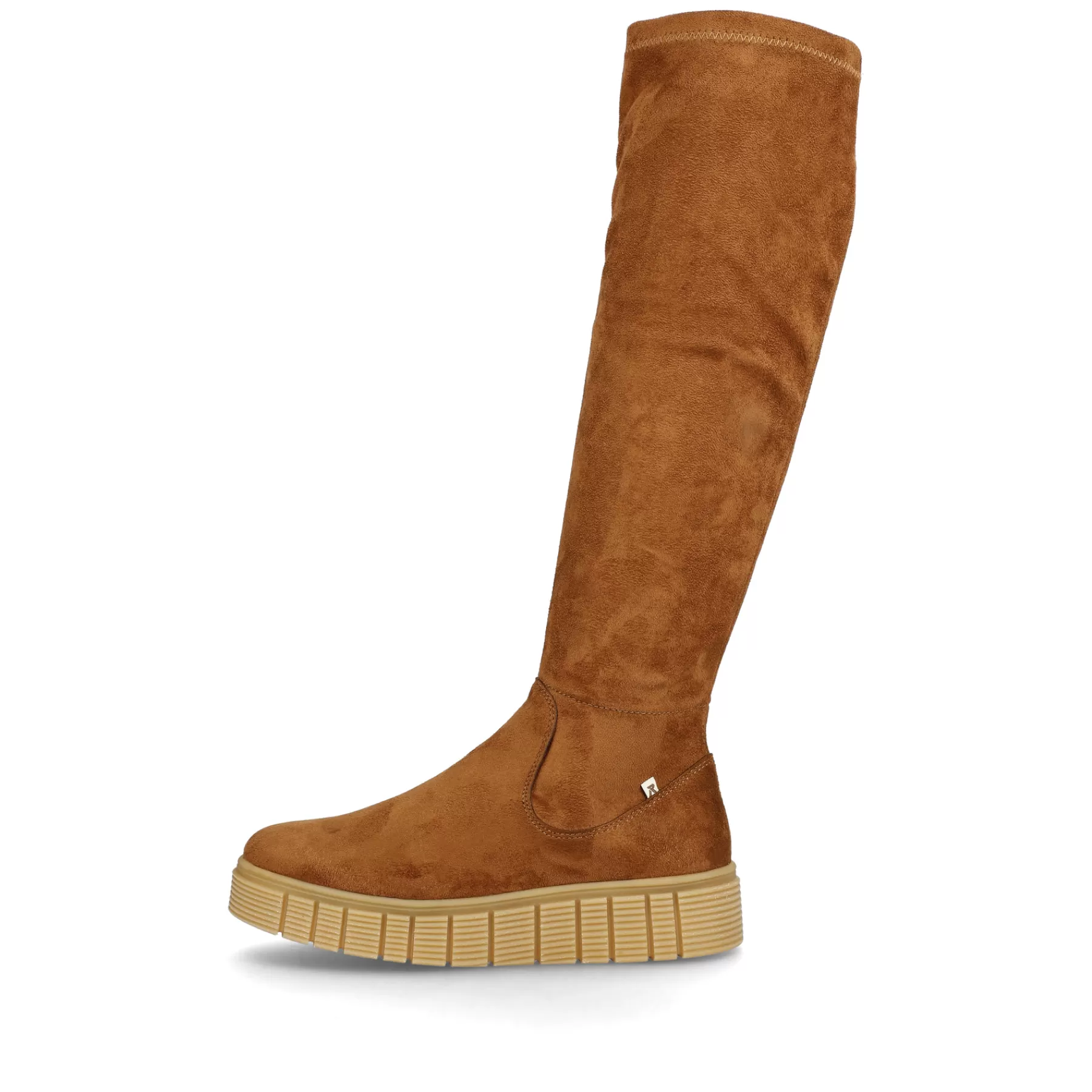 Fashion Damskie Buty Z Wysoka Cholewka Caramel Brown Damski Botki I Botki
