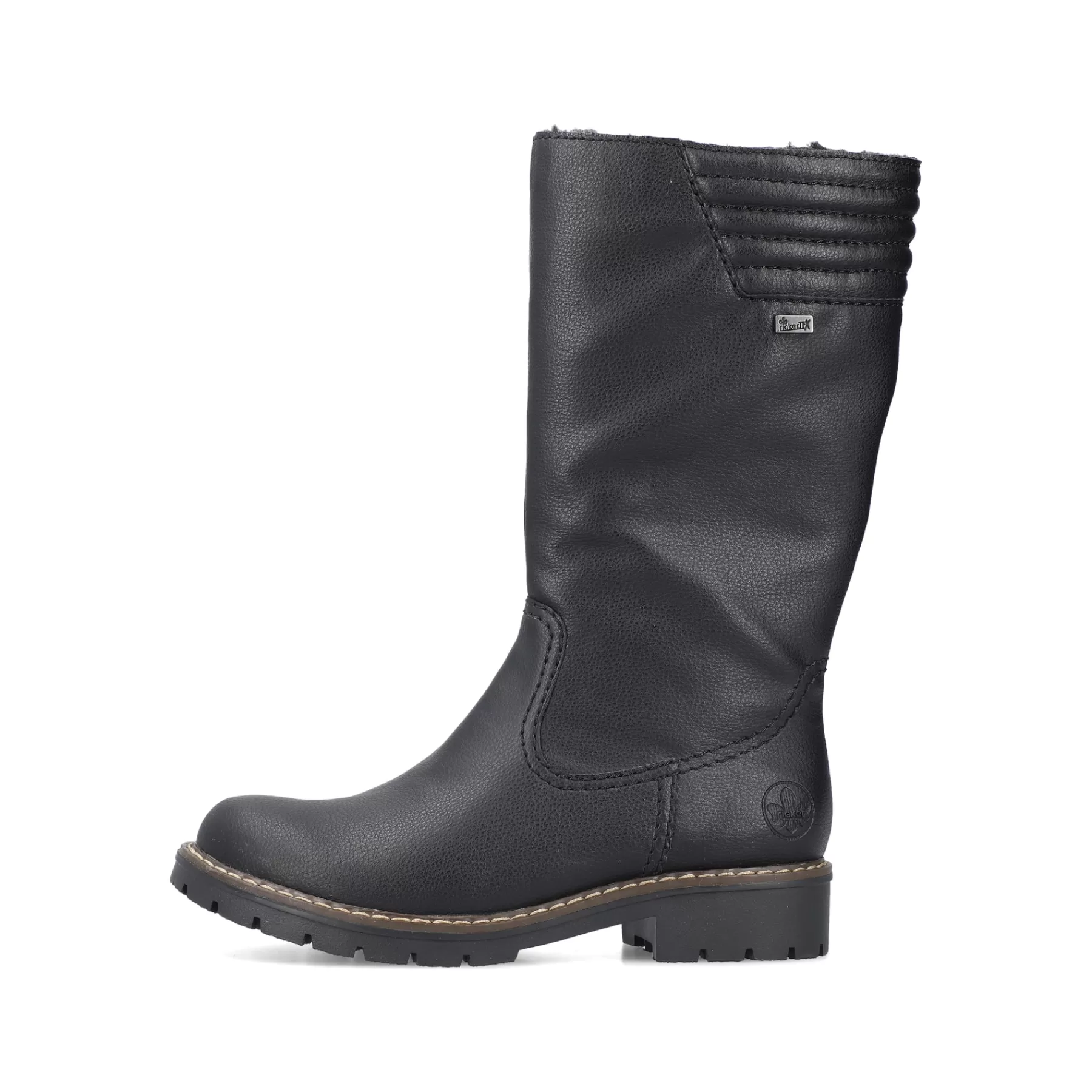 Fashion Damskie Buty Z Wysoka Cholewka W Kolorze Glebokiej Czerni Damski Botki I Botki