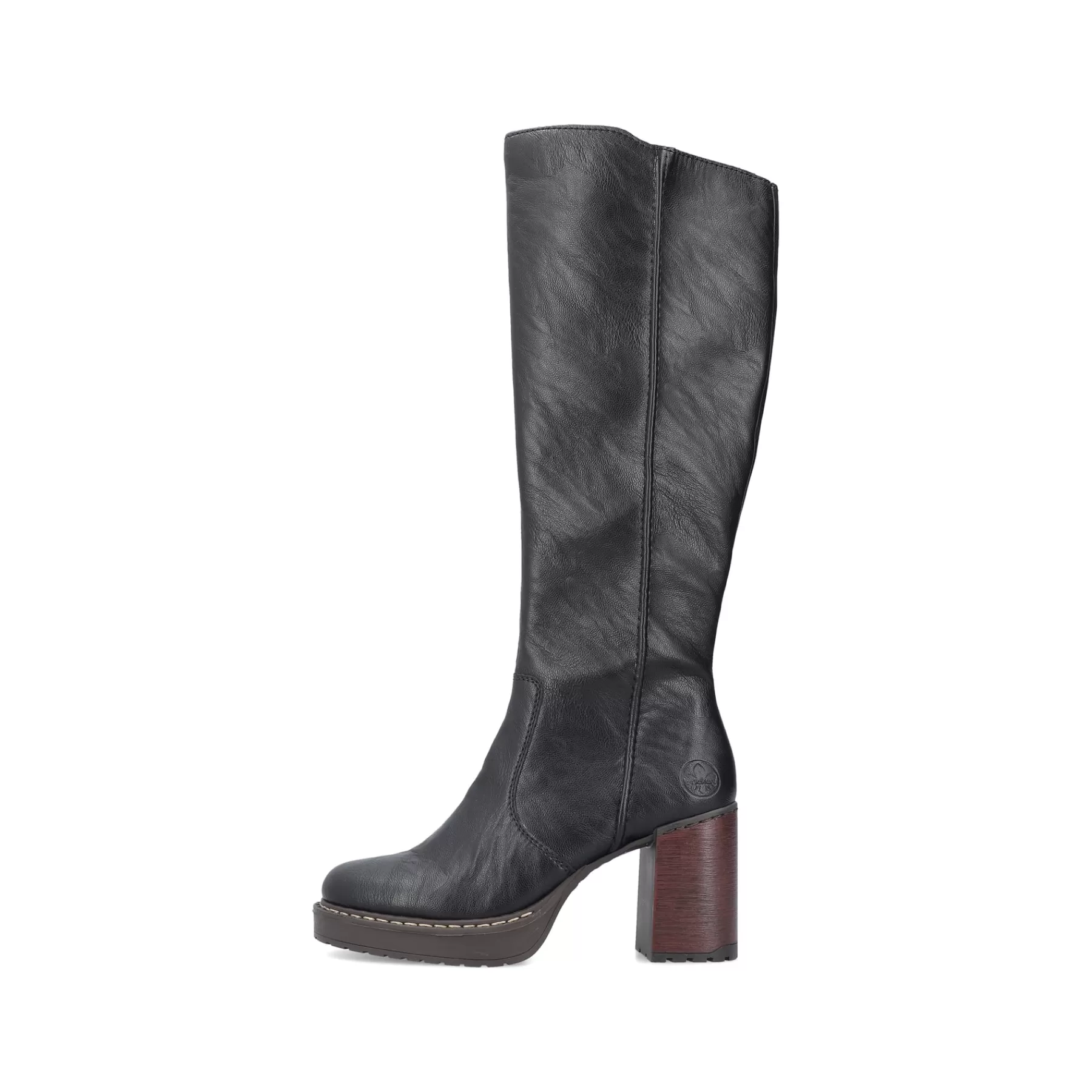 Shop Damskie Buty Z Wysoka Cholewka W Kolorze Glebokiej Czerni Damski Botki I Botki