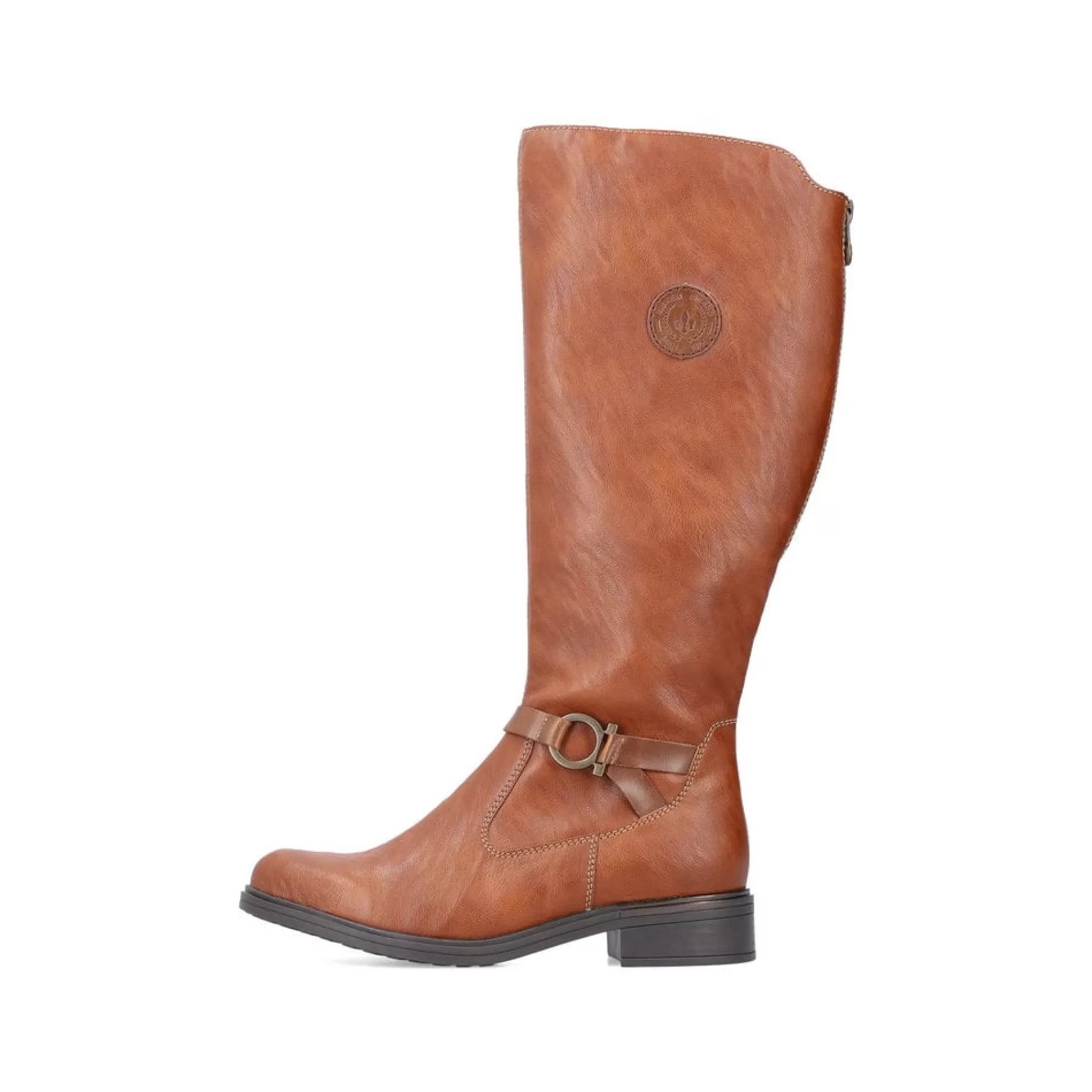 Discount Damskie Buty Z Wysoka Cholewka W Kolorze Kasztanowo-Brazowym Damski Botki I Botki