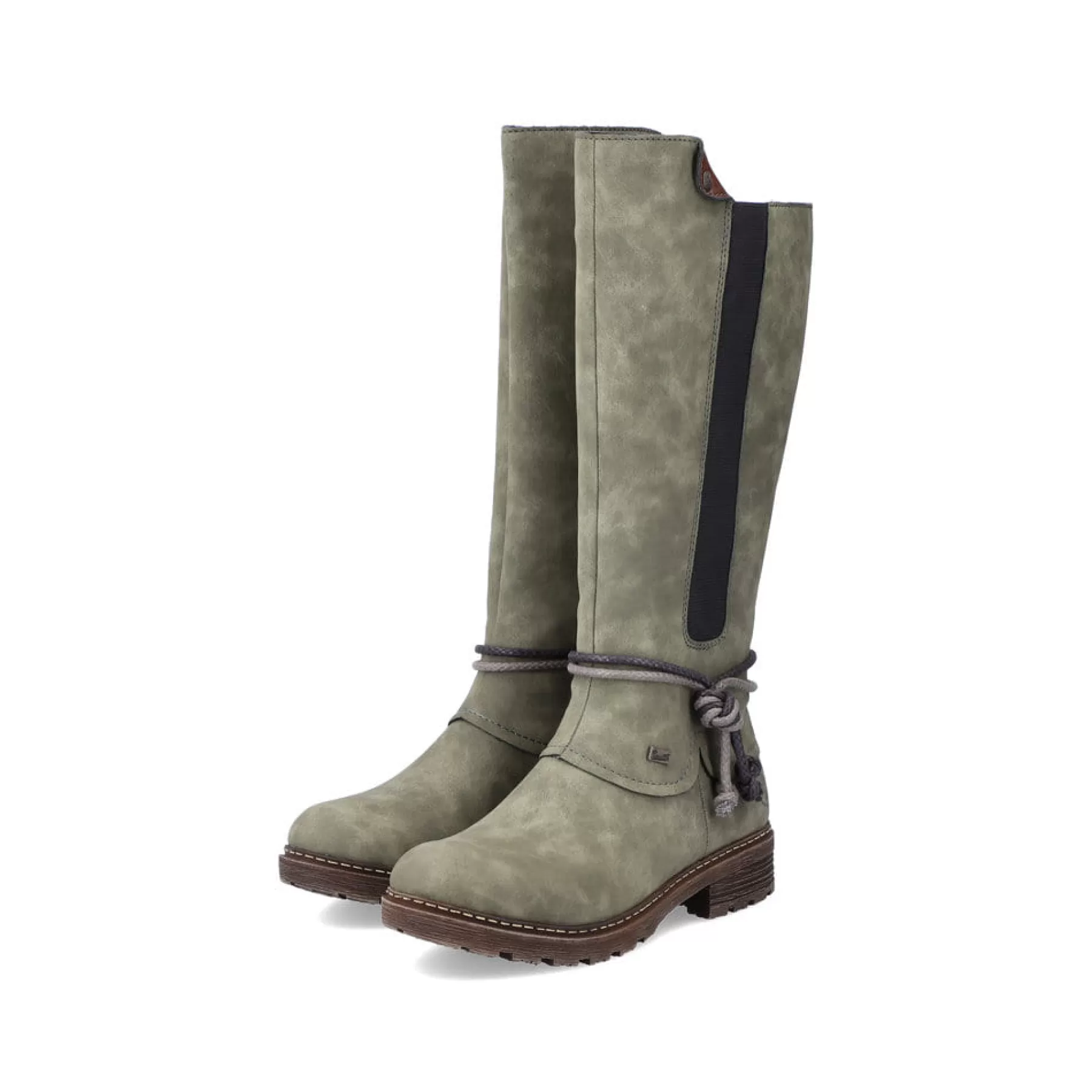 Flash Sale Damskie Buty Z Wysoka Cholewka W Kolorze Zielonym Damski Botki I Botki