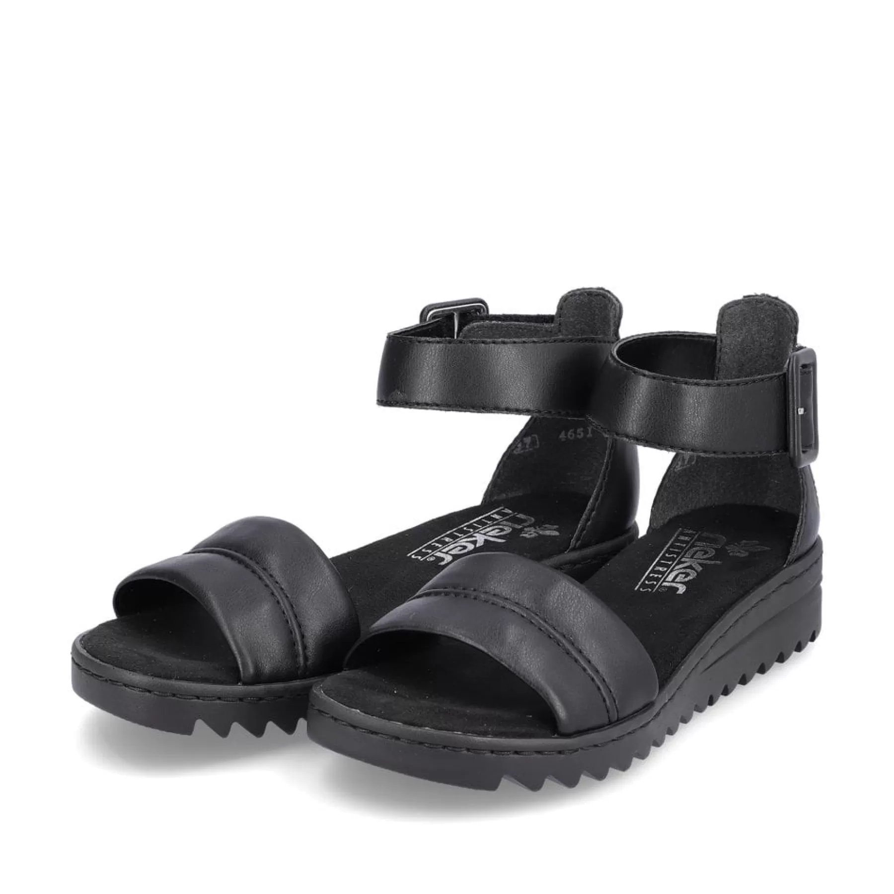 Best Damskie Sandaly Na Koturnie , Asfaltowo-Czarne Damski Sandaly I Sandaly