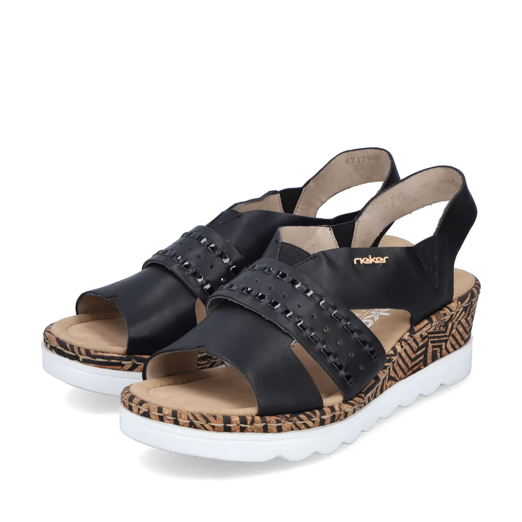 Discount Damskie Sandaly Na Koturnie , Czarne Damski Buty Z Obcasami