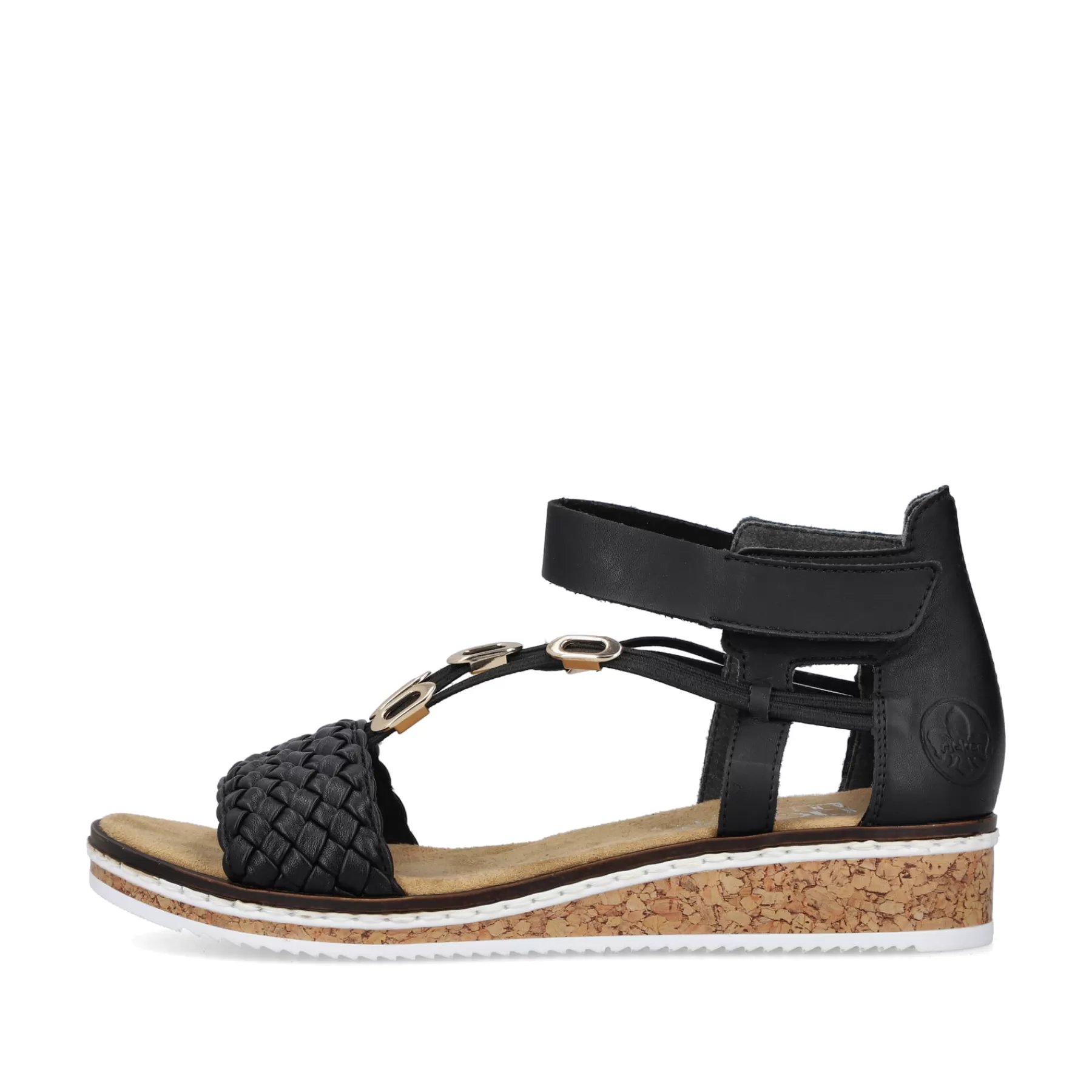 Clearance Damskie Sandaly Na Koturnie , Czarne Damski Sandaly I Sandaly