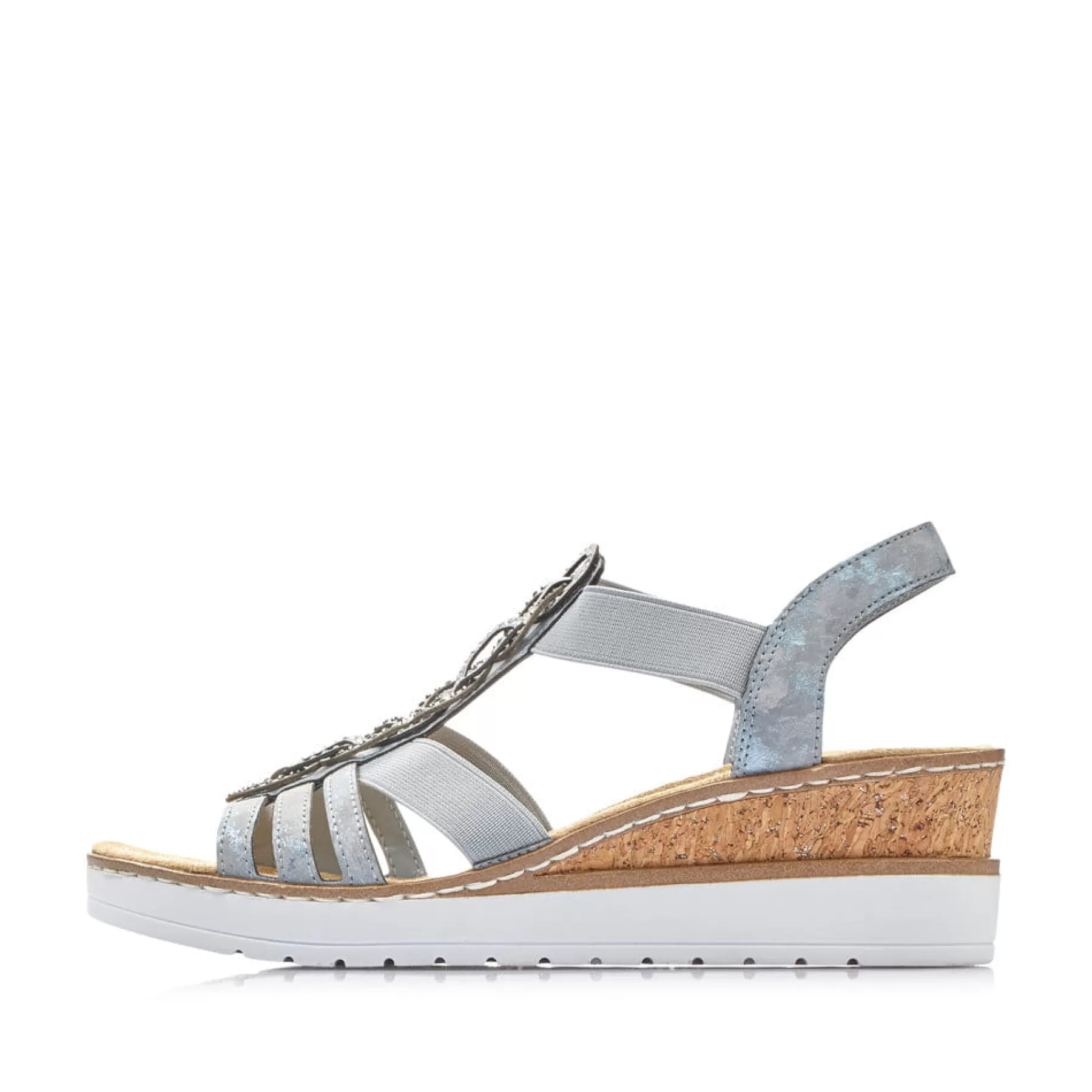 New Damskie Sandaly Na Koturnie , Dzinsowe, Niebieskie Damski Buty Z Obcasami