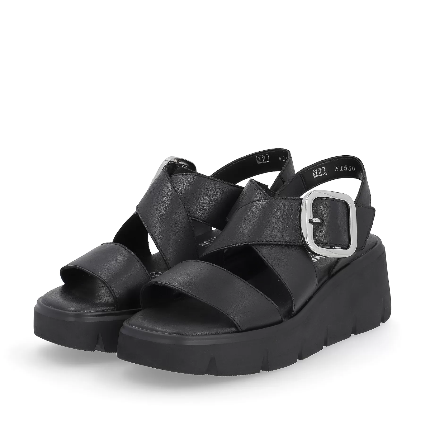 Flash Sale Damskie Sandaly Na Koturnie Noir Damski Buty Z Obcasami