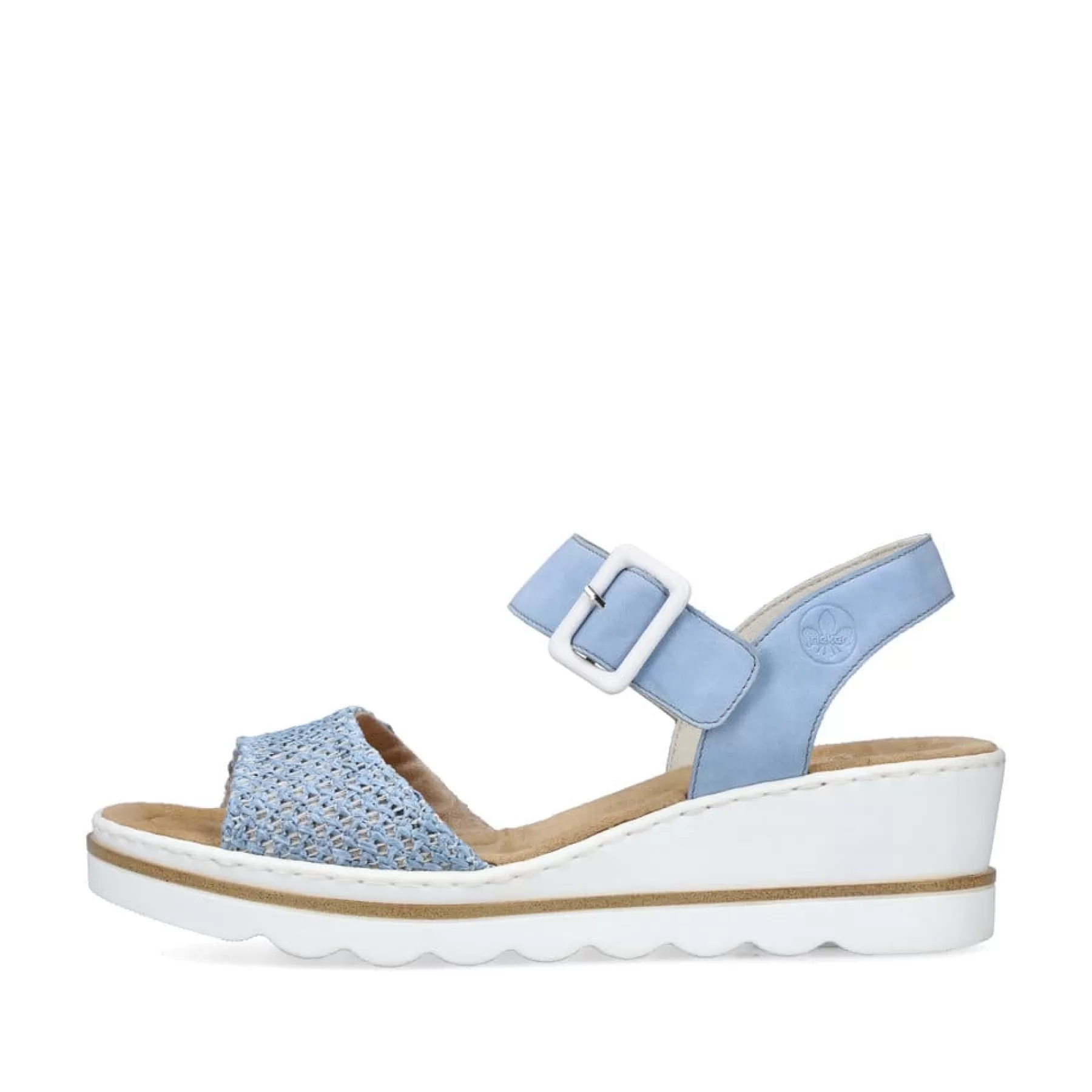 Hot Damskie Sandaly Na Koturnie W Kolorze Blekitnym Damski Buty Z Obcasami