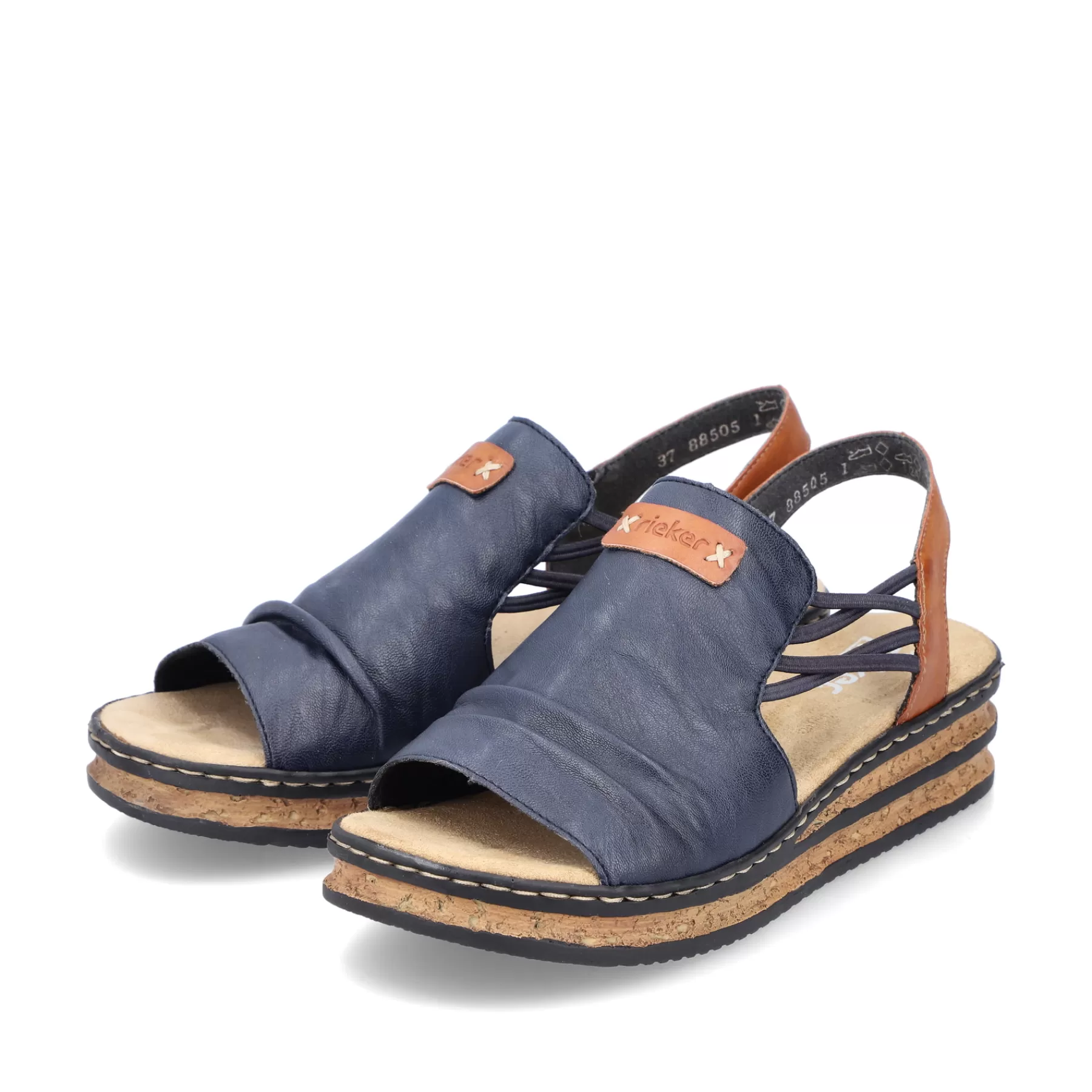 Discount Damskie Sandaly Na Koturnie W Kolorze Blekitu Pacyfiku Damski Buty Z Obcasami