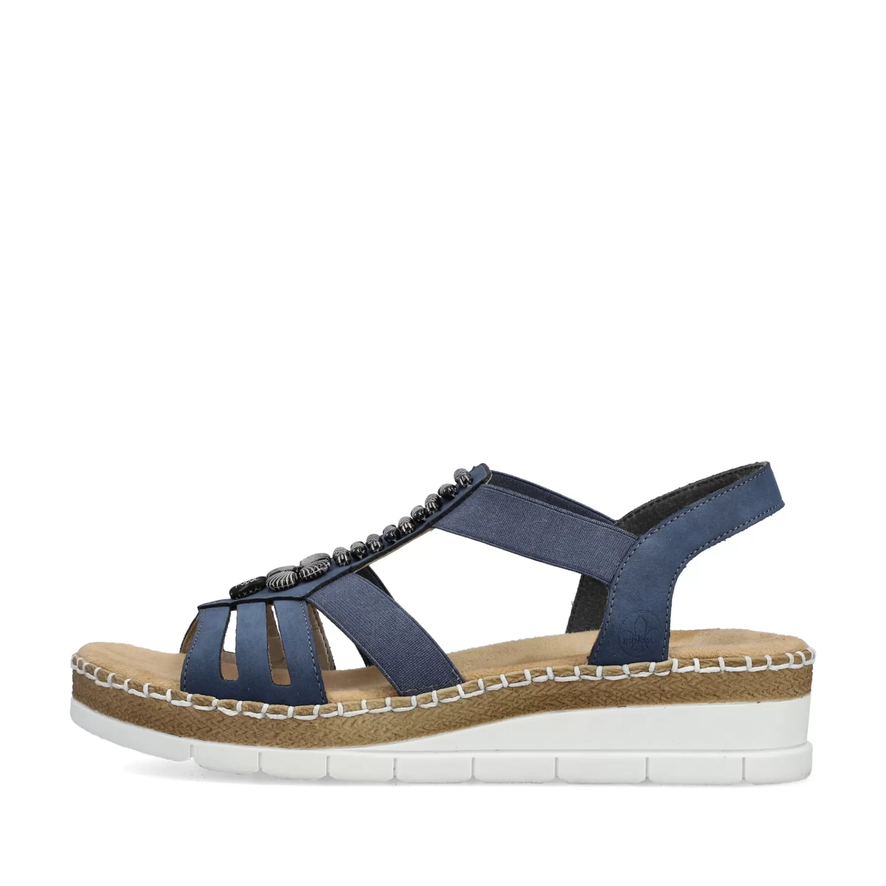Discount Damskie Sandaly Na Koturnie W Kolorze Blekitu Pacyfiku Damski Buty Z Obcasami