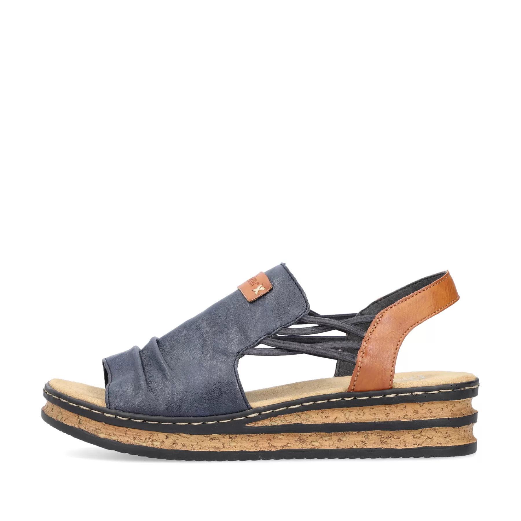 Discount Damskie Sandaly Na Koturnie W Kolorze Blekitu Pacyfiku Damski Buty Z Obcasami