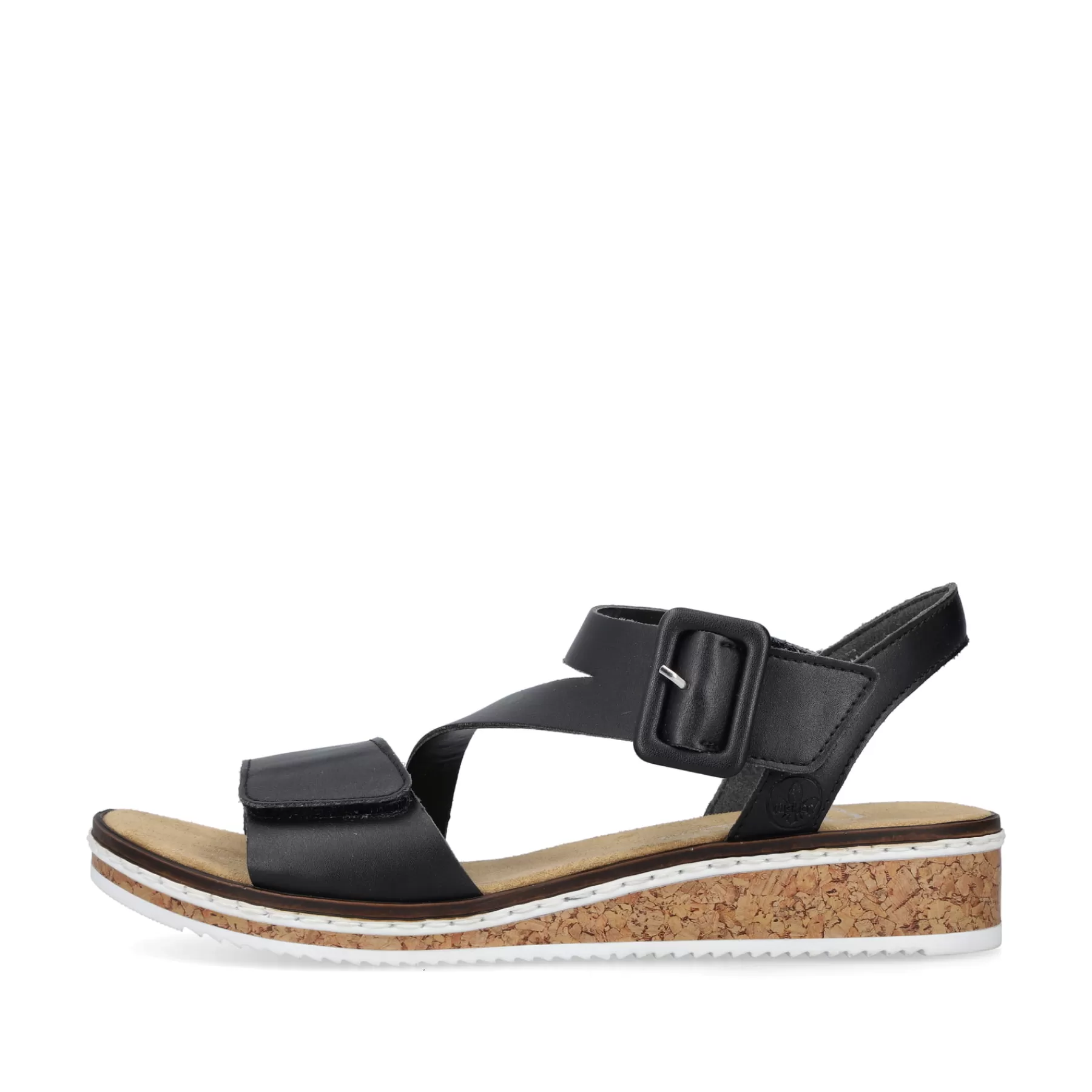 Online Damskie Sandaly Na Koturnie W Kolorze Czarnym, Matowym Meskie Buty Na Lato