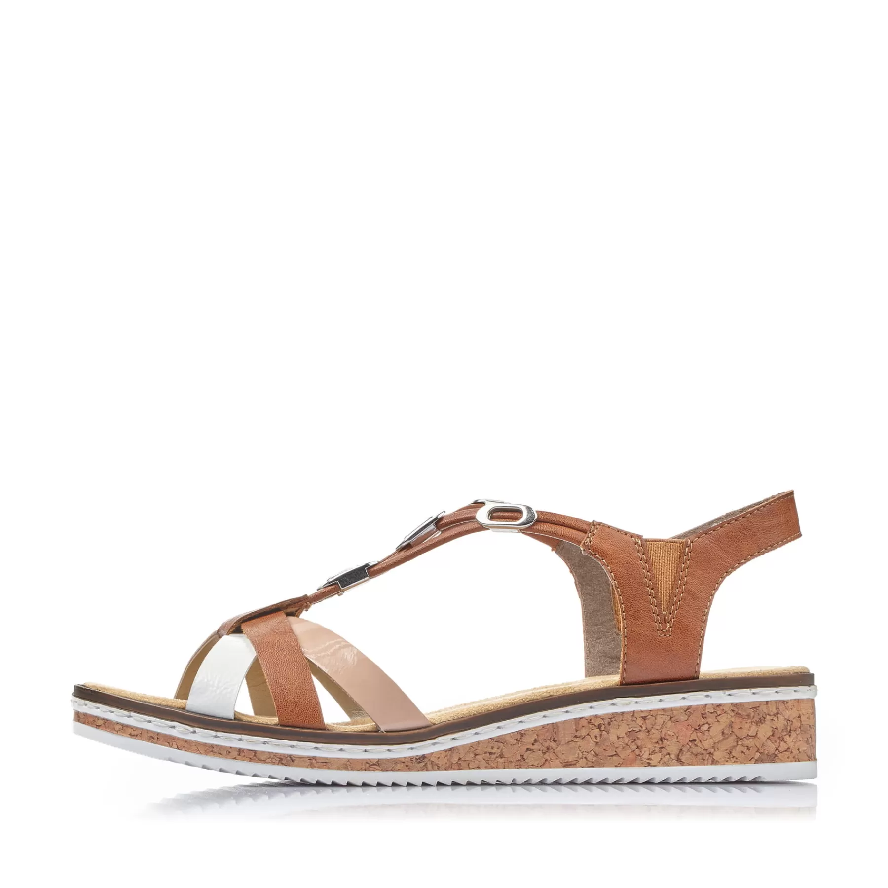 New Damskie Sandaly Na Koturnie W Kolorze Kasztanowo-Brazowym Damski Buty Z Obcasami