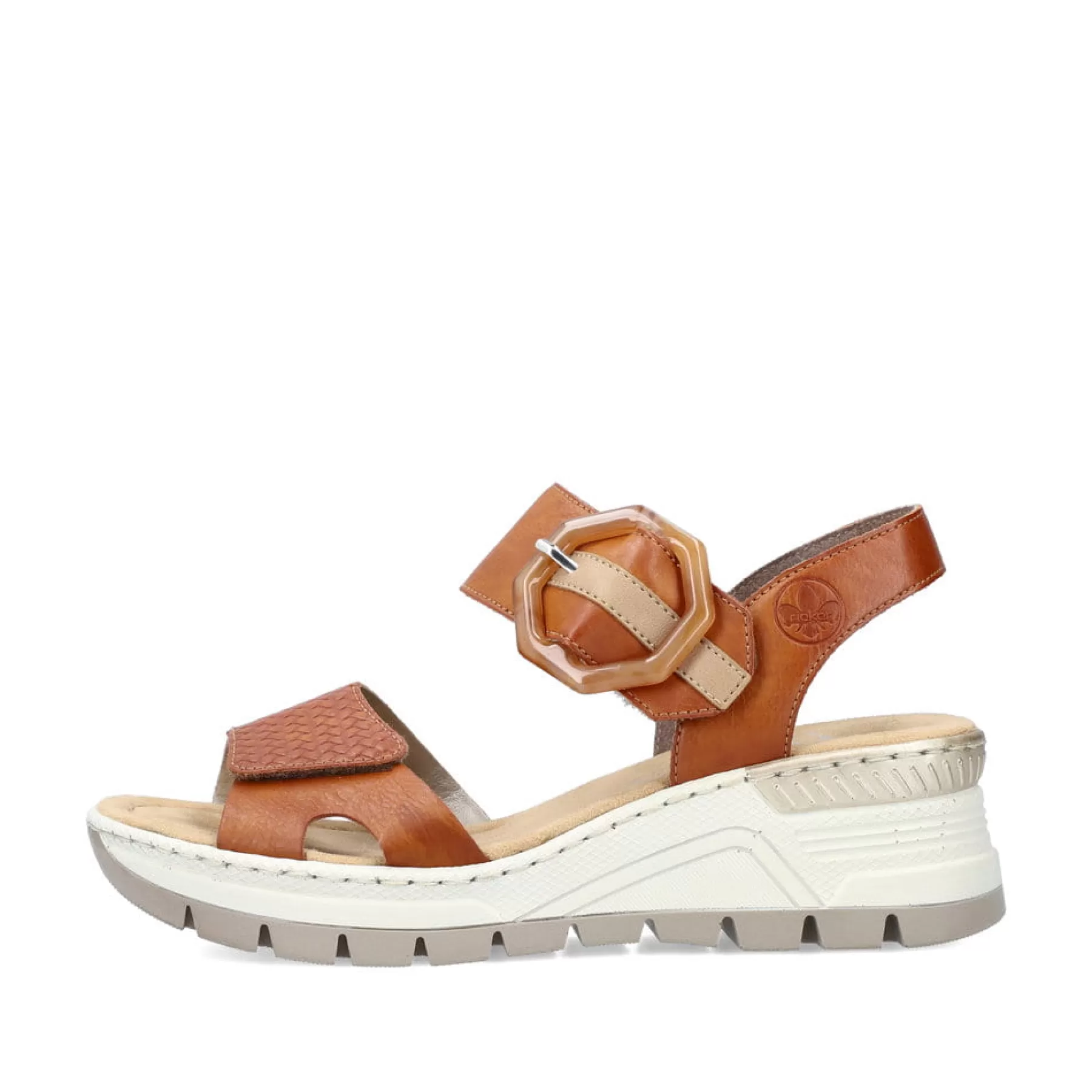 Fashion Damskie Sandaly Na Koturnie W Kolorze Kasztanowo-Brazowym Damski Buty Z Obcasami