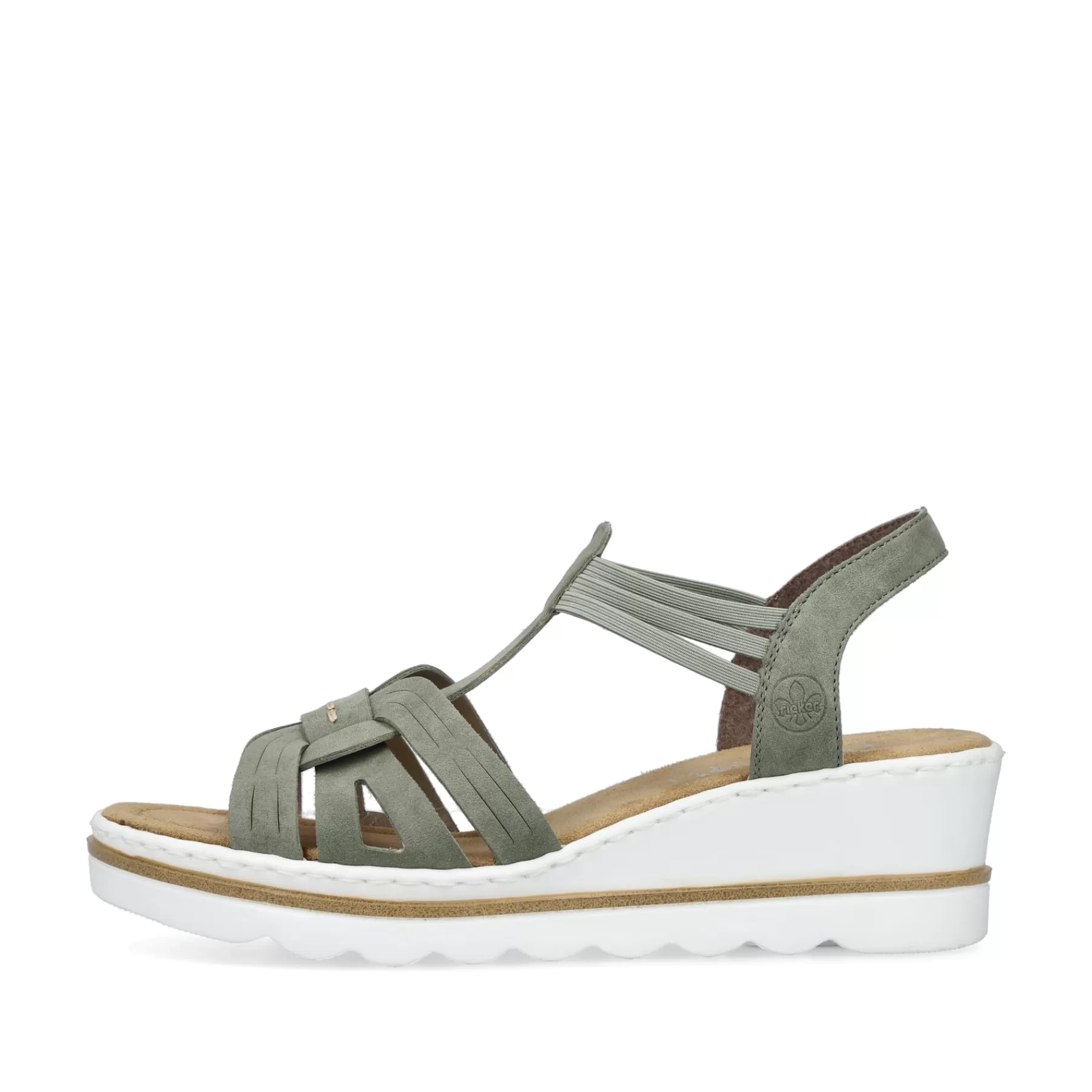 Cheap Damskie Sandaly Na Koturnie W Kolorze Khaki Damski Buty Z Obcasami