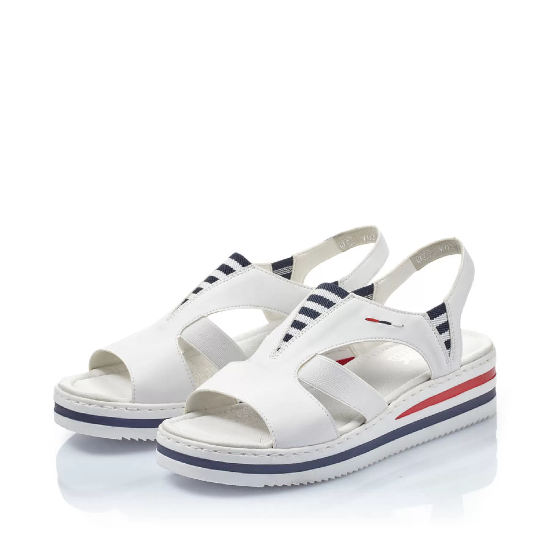 Outlet Damskie Sandaly Na Koturnie W Kolorze Perlowo-Bialym Damski Buty Z Obcasami