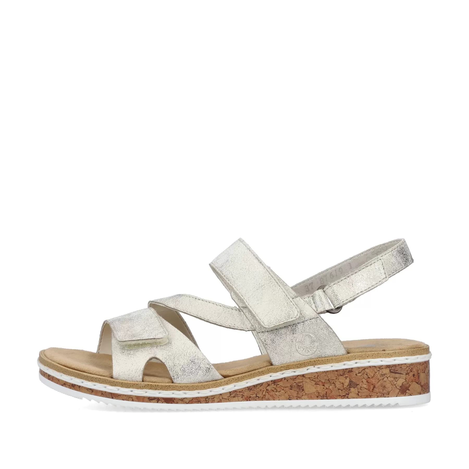 Clearance Damskie Sandaly Na Koturnie W Kolorze Srebrnym, Metalicznym Damski Buty Z Obcasami