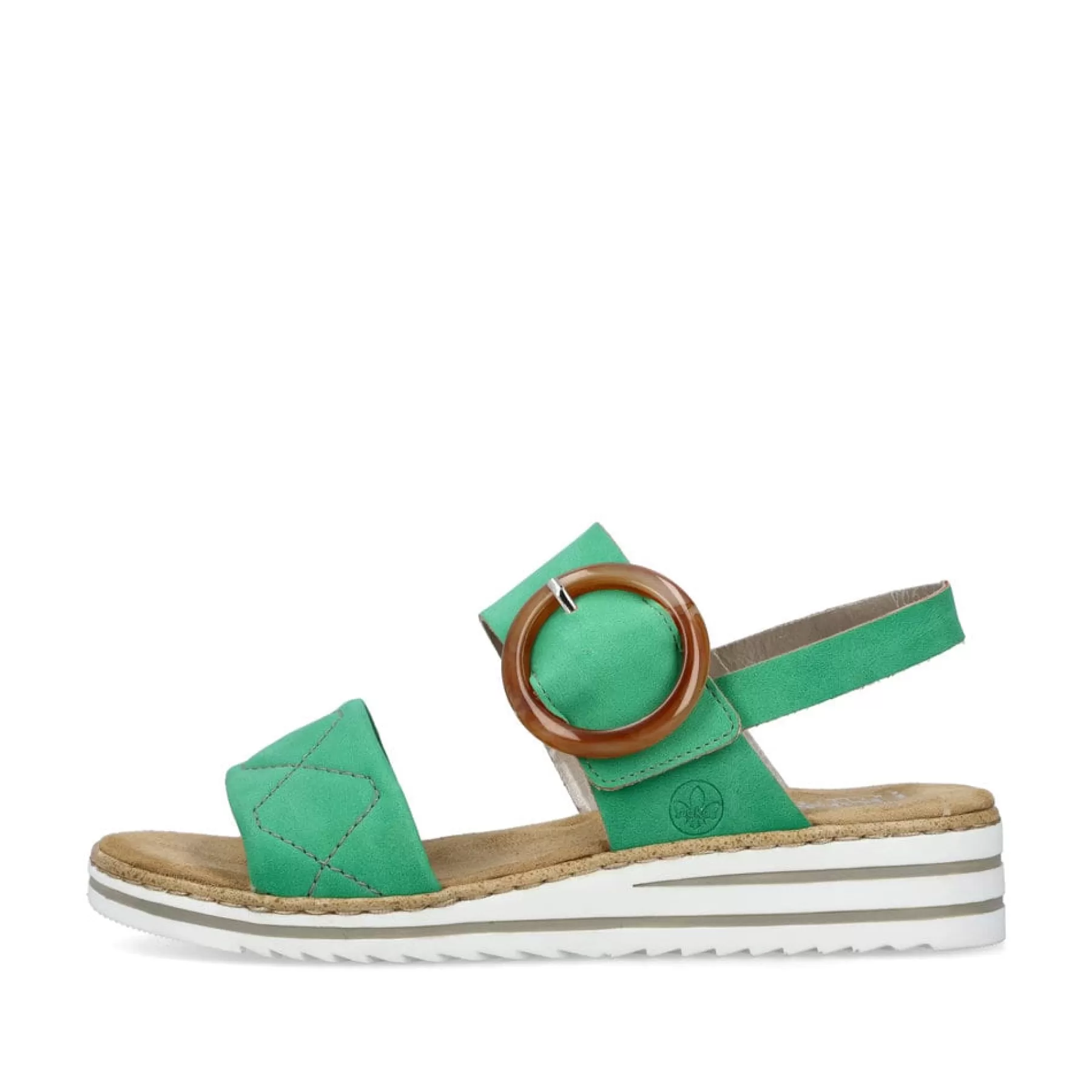 Best Sale Damskie Sandaly Na Koturnie W Kolorze Zielonym Damski Buty Z Obcasami