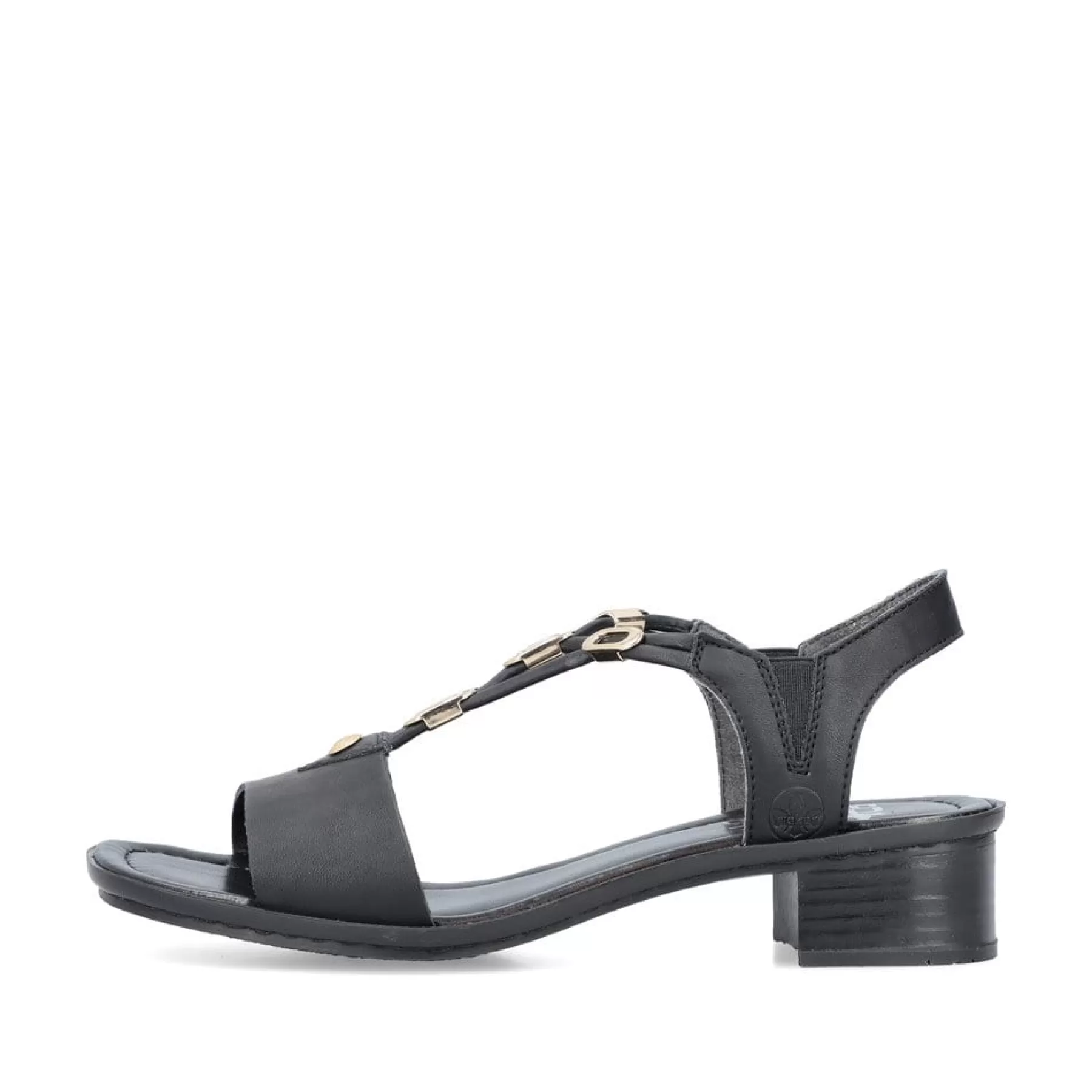 Cheap Damskie Sandaly Z Paskami, Asfaltowo-Czarne Damski Buty Z Obcasami