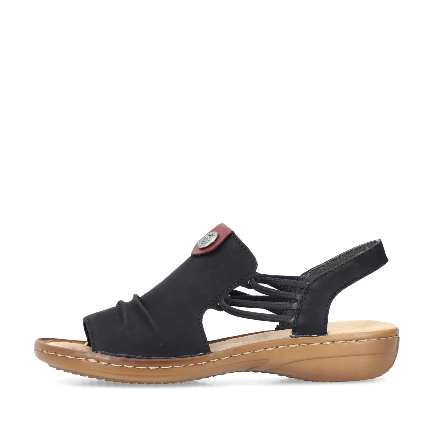 Cheap Damskie Sandaly Z Paskami, Asfaltowo-Czarne Damski Sandaly I Sandaly