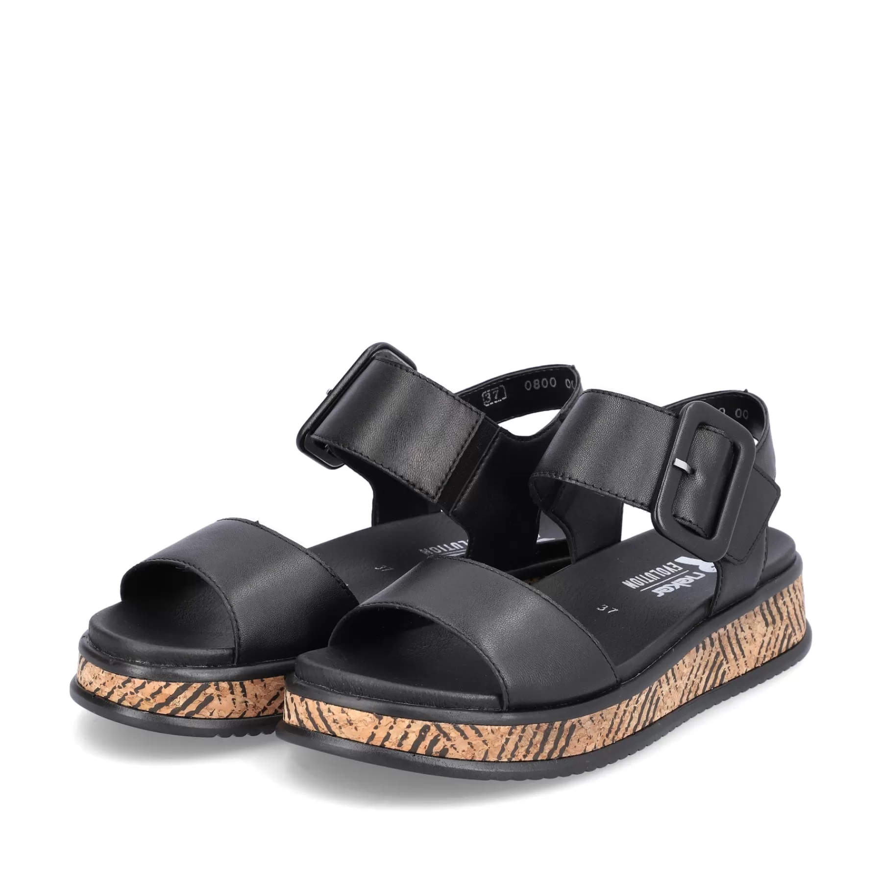 Clearance Damskie Sandaly Z Paskami Midnight Black Damski Sandaly I Sandaly