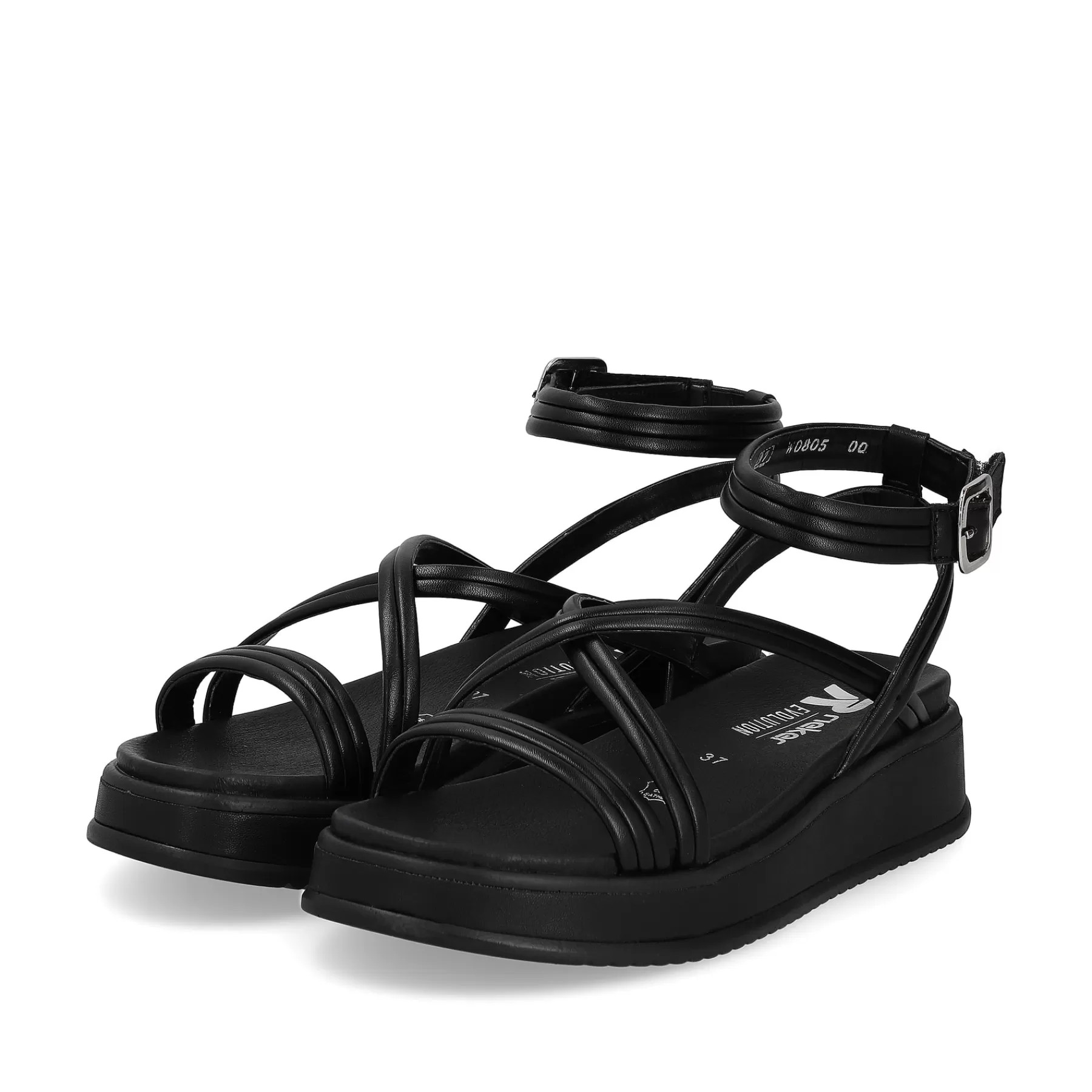 Cheap Damskie Sandaly Z Paskami Noir Damski Sandaly I Sandaly