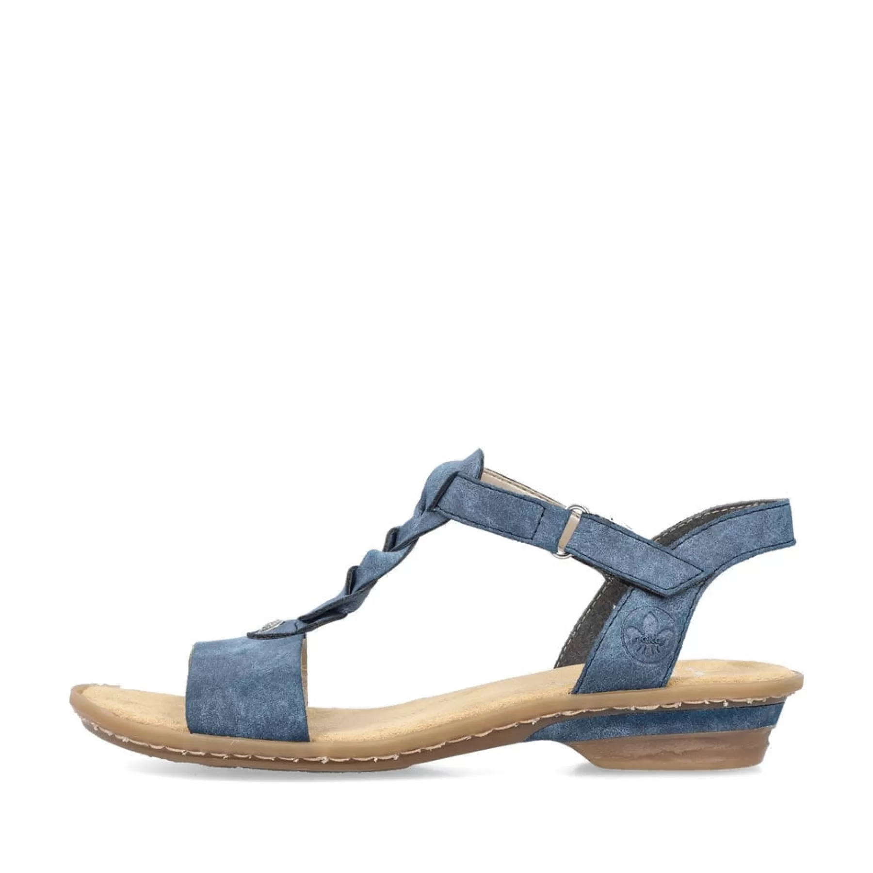 Discount Damskie Sandaly Z Paskami W Kolorze Blekitu Pacyfiku Damski Buty Z Obcasami