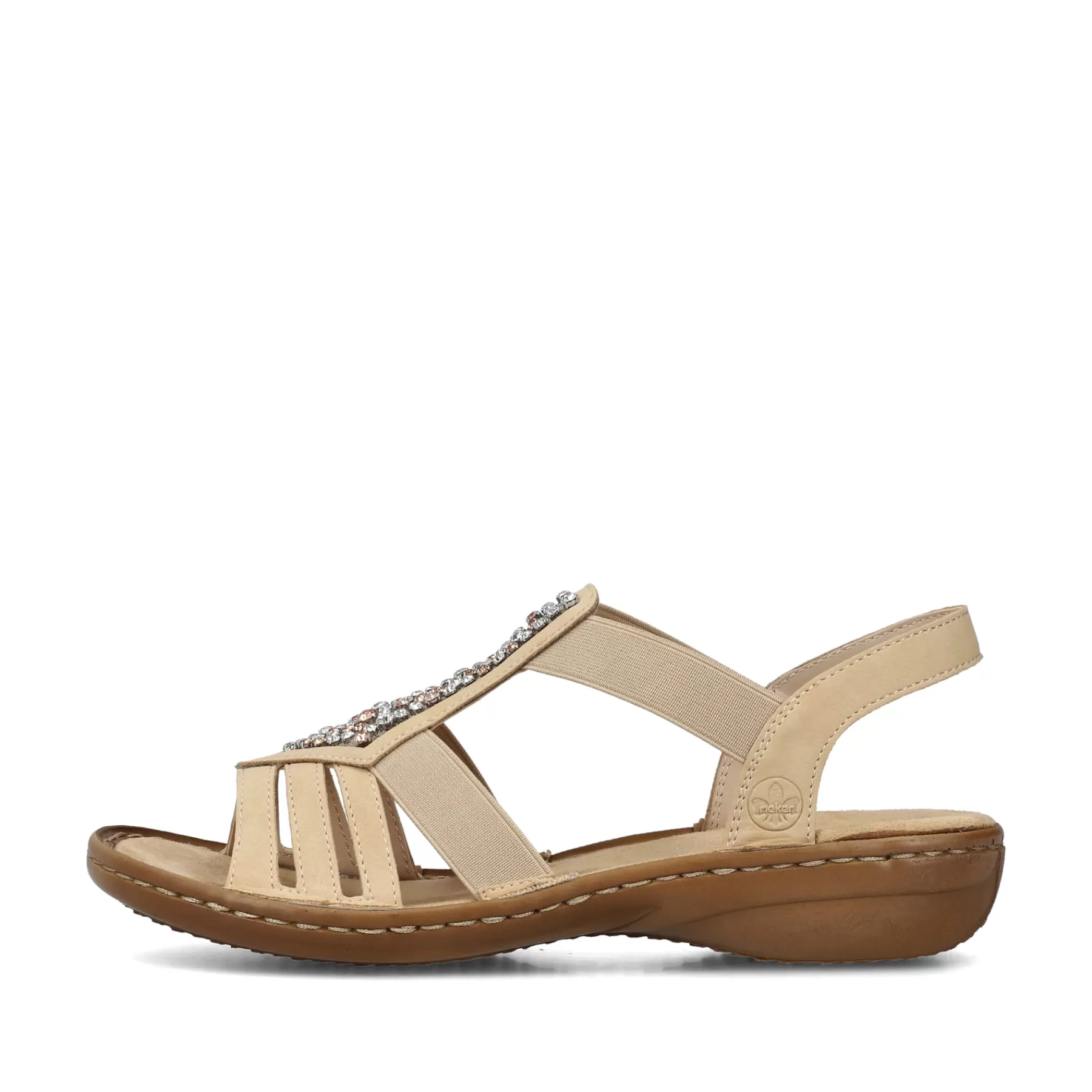 New Damskie Sandaly Z Paskami W Kolorze Jasnobrazowym Damski Sandaly I Sandaly