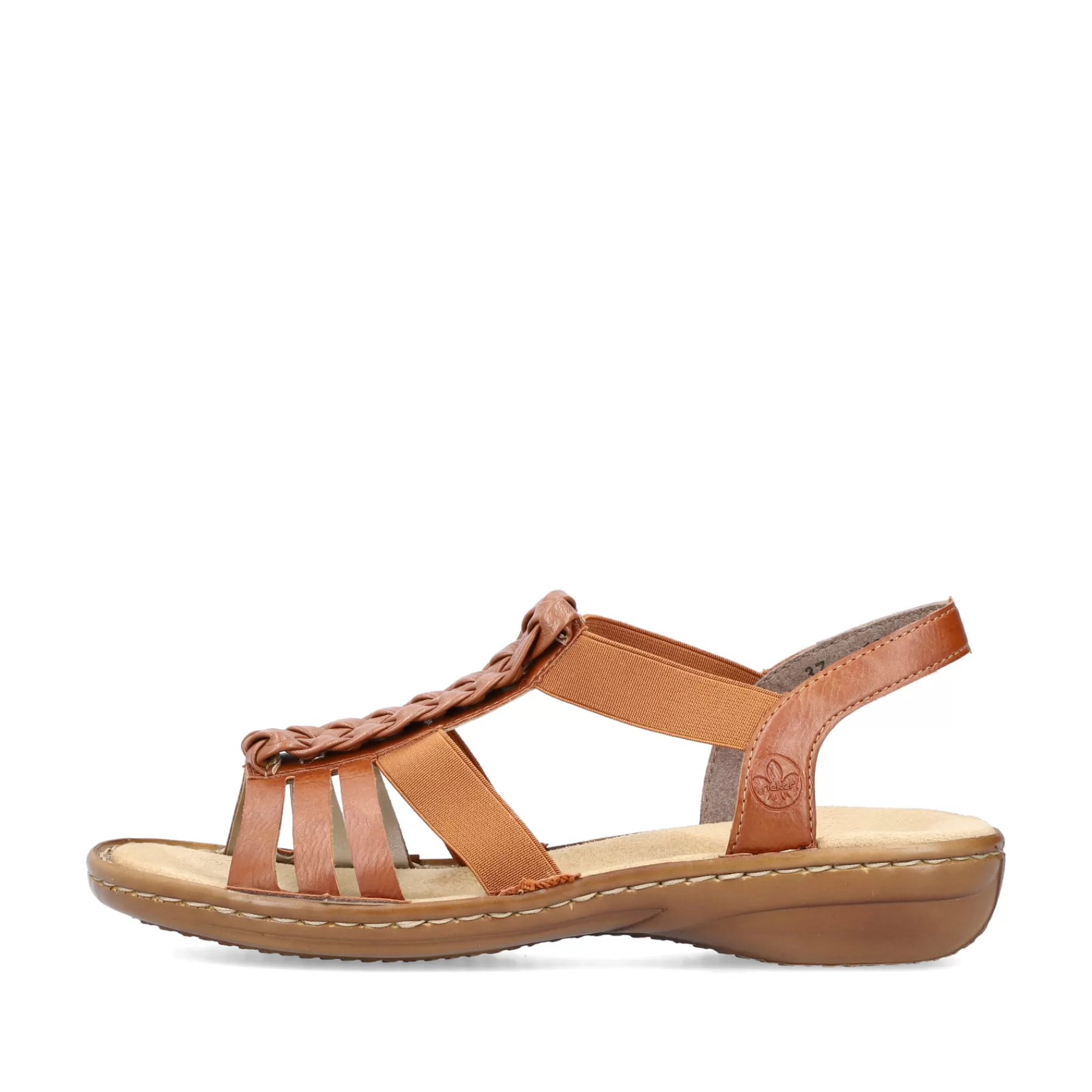 Sale Damskie Sandaly Z Paskami W Kolorze Karmelowo-Brazowym Damski Sandaly I Sandaly