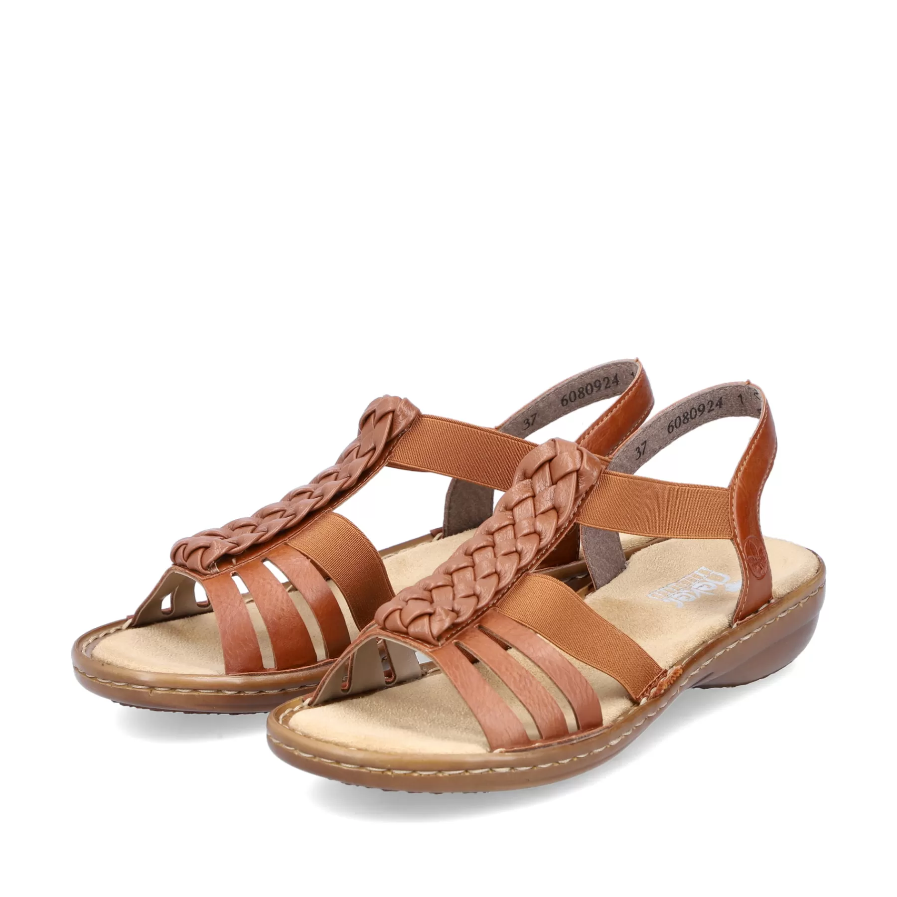 Sale Damskie Sandaly Z Paskami W Kolorze Karmelowo-Brazowym Damski Sandaly I Sandaly