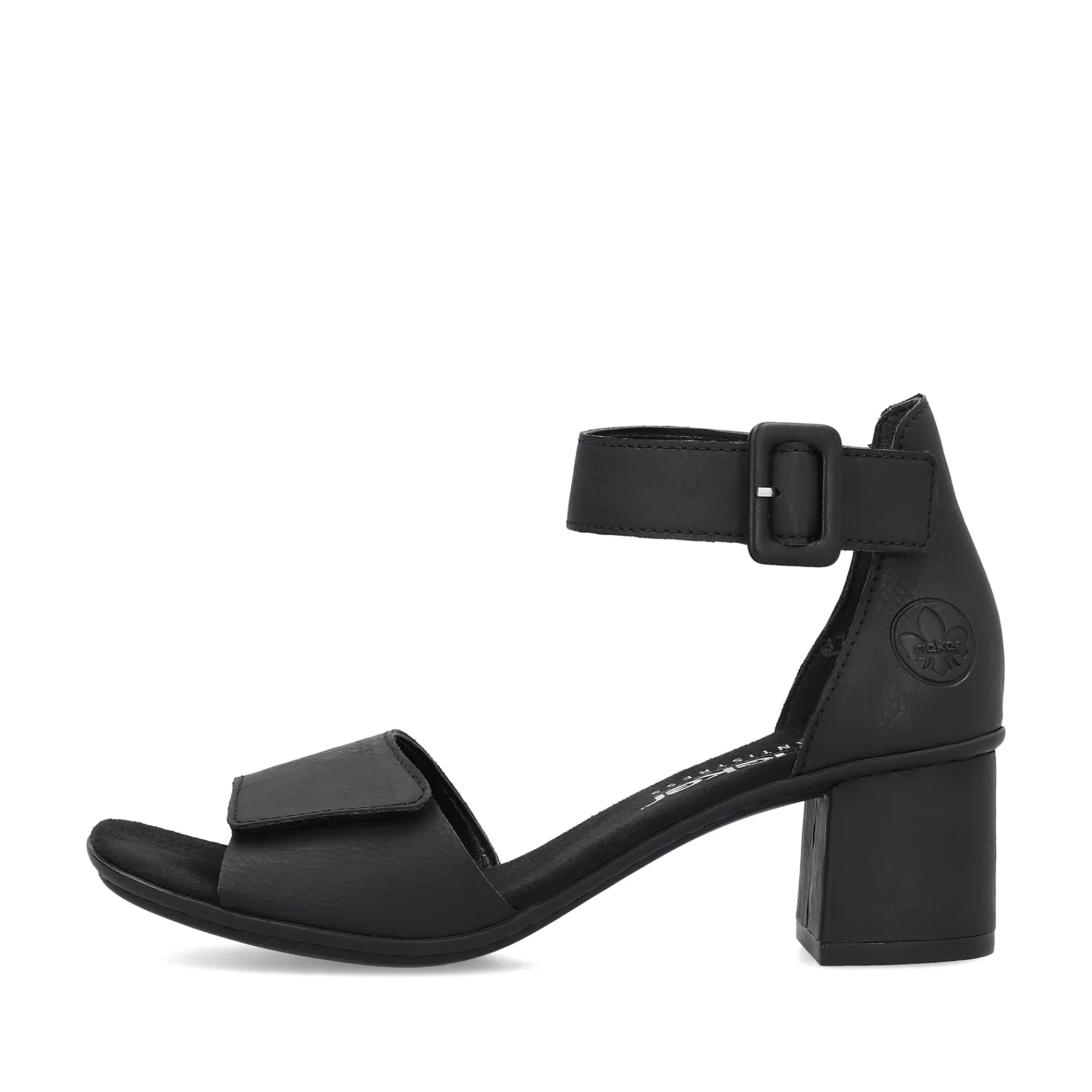 Cheap Damskie Sandaly Z Paskami W Kolorze Kruczoczarnym Damski Buty Z Obcasami