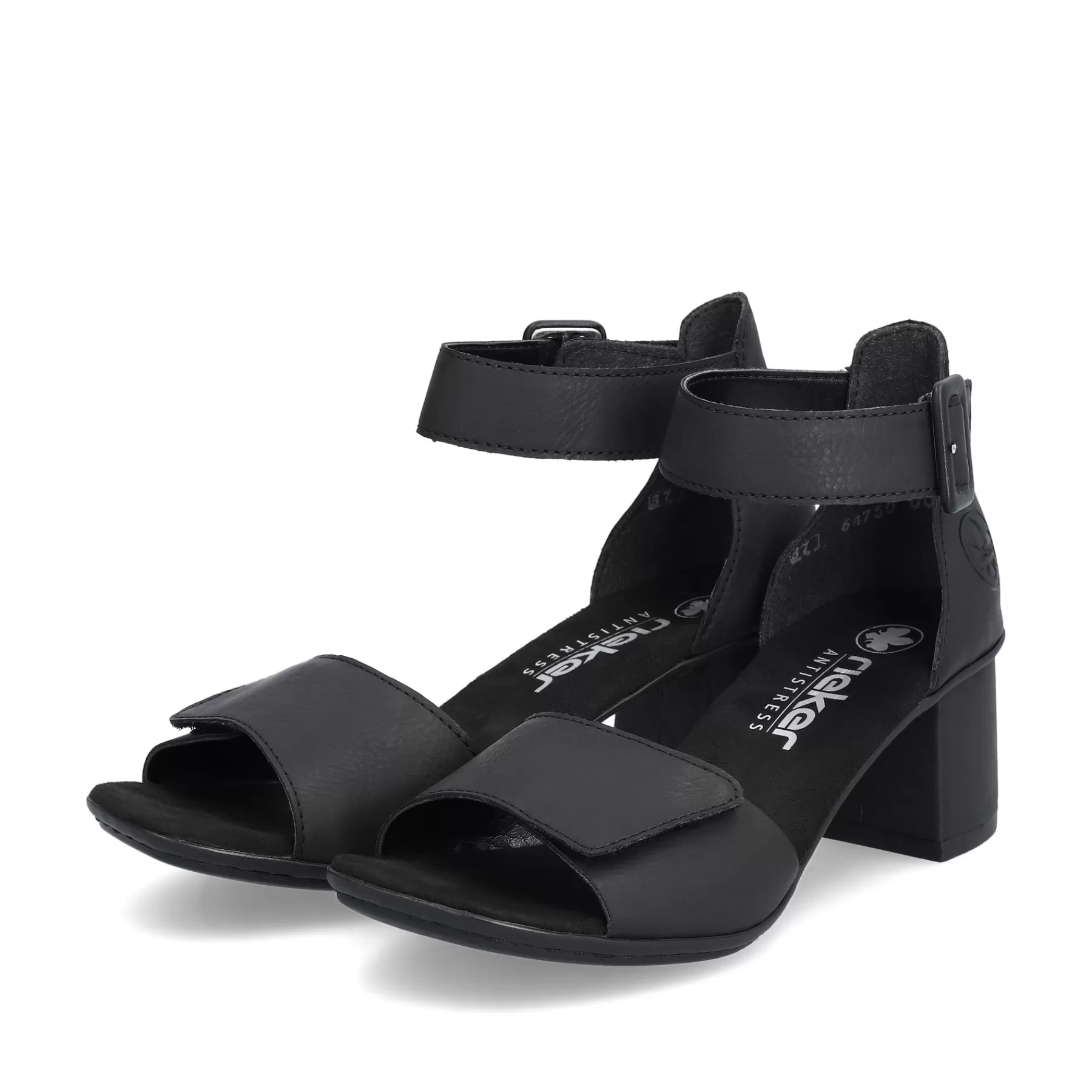Cheap Damskie Sandaly Z Paskami W Kolorze Kruczoczarnym Damski Buty Z Obcasami