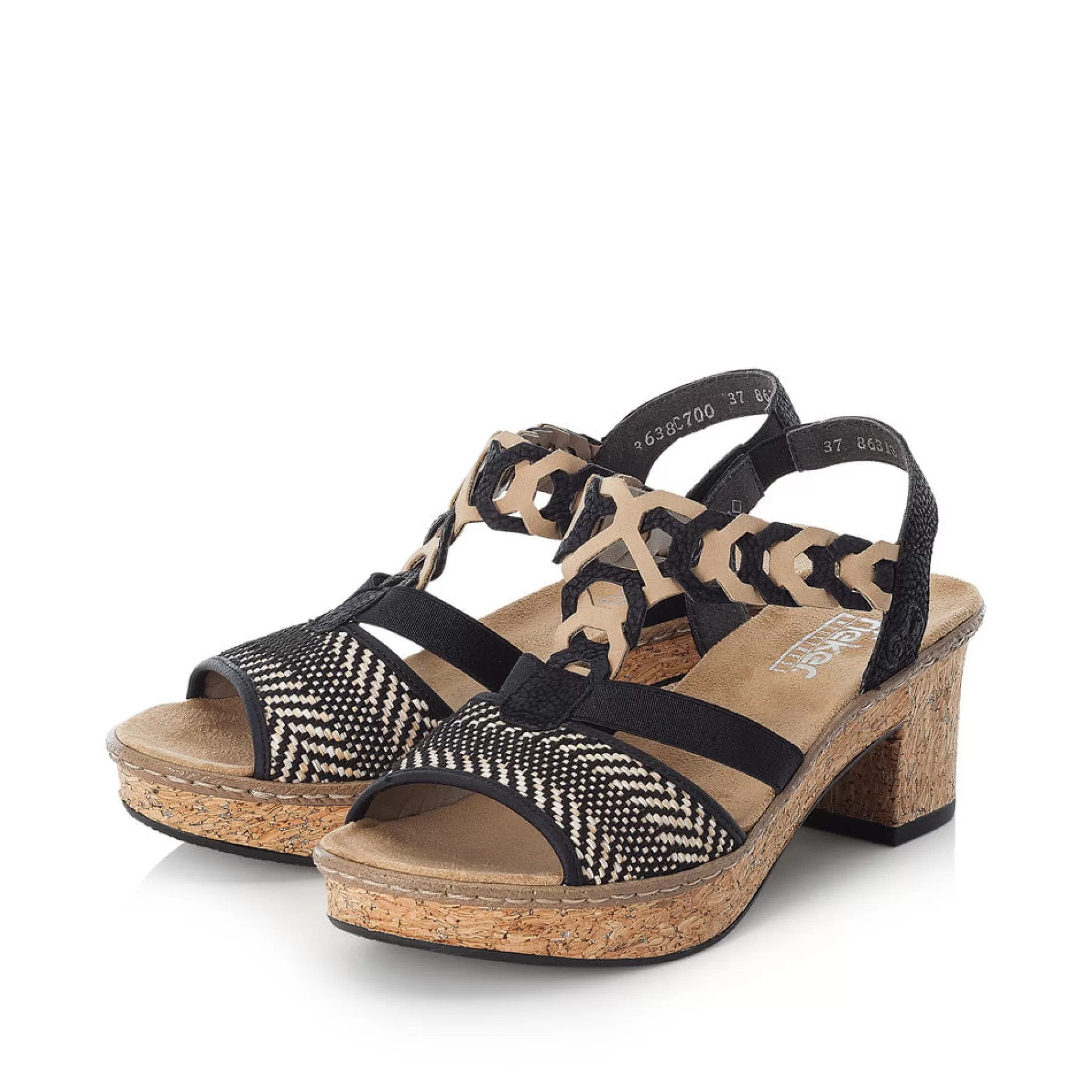 Shop Damskie Sandaly Z Paskami W Kolorze Kruczoczarnym Damski Buty Z Obcasami