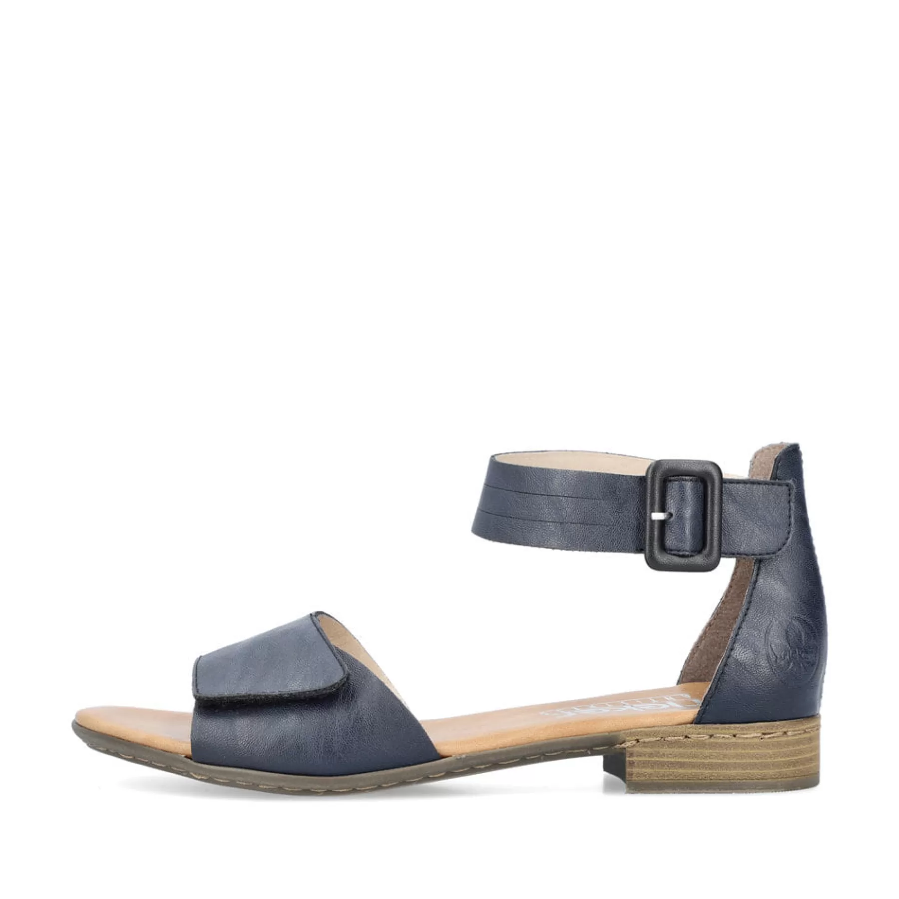 Clearance Damskie Sandaly Z Paskami W Kolorze Lazurowym Damski Buty Z Obcasami