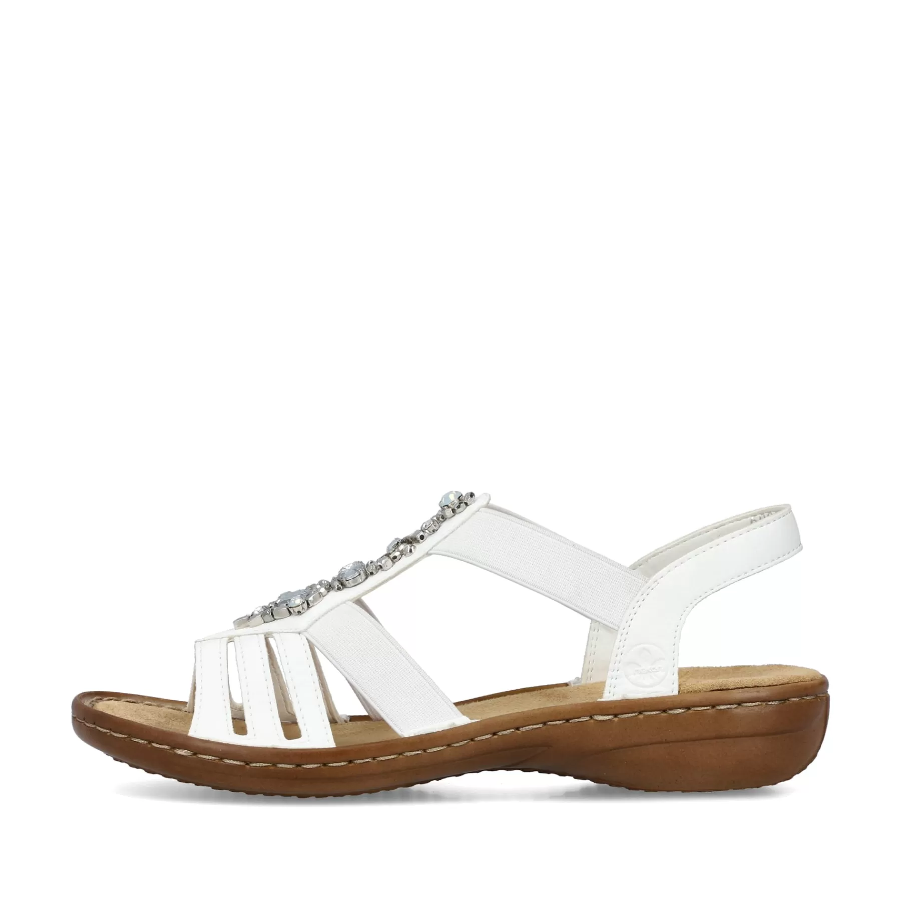 Clearance Damskie Sandaly Z Paskami W Kolorze Liliowo-Bialym Damski Sandaly I Sandaly