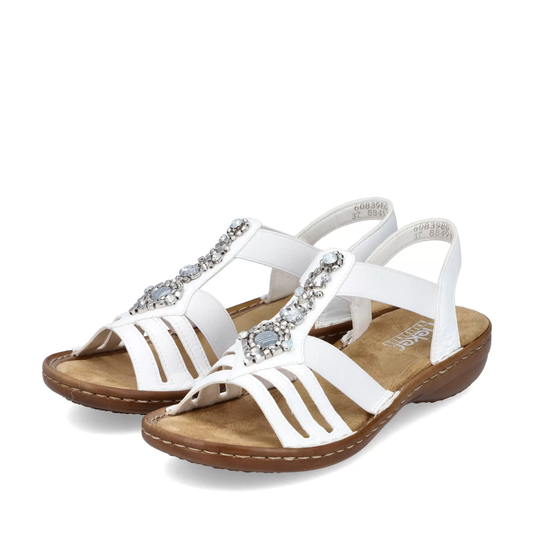 Clearance Damskie Sandaly Z Paskami W Kolorze Liliowo-Bialym Damski Sandaly I Sandaly