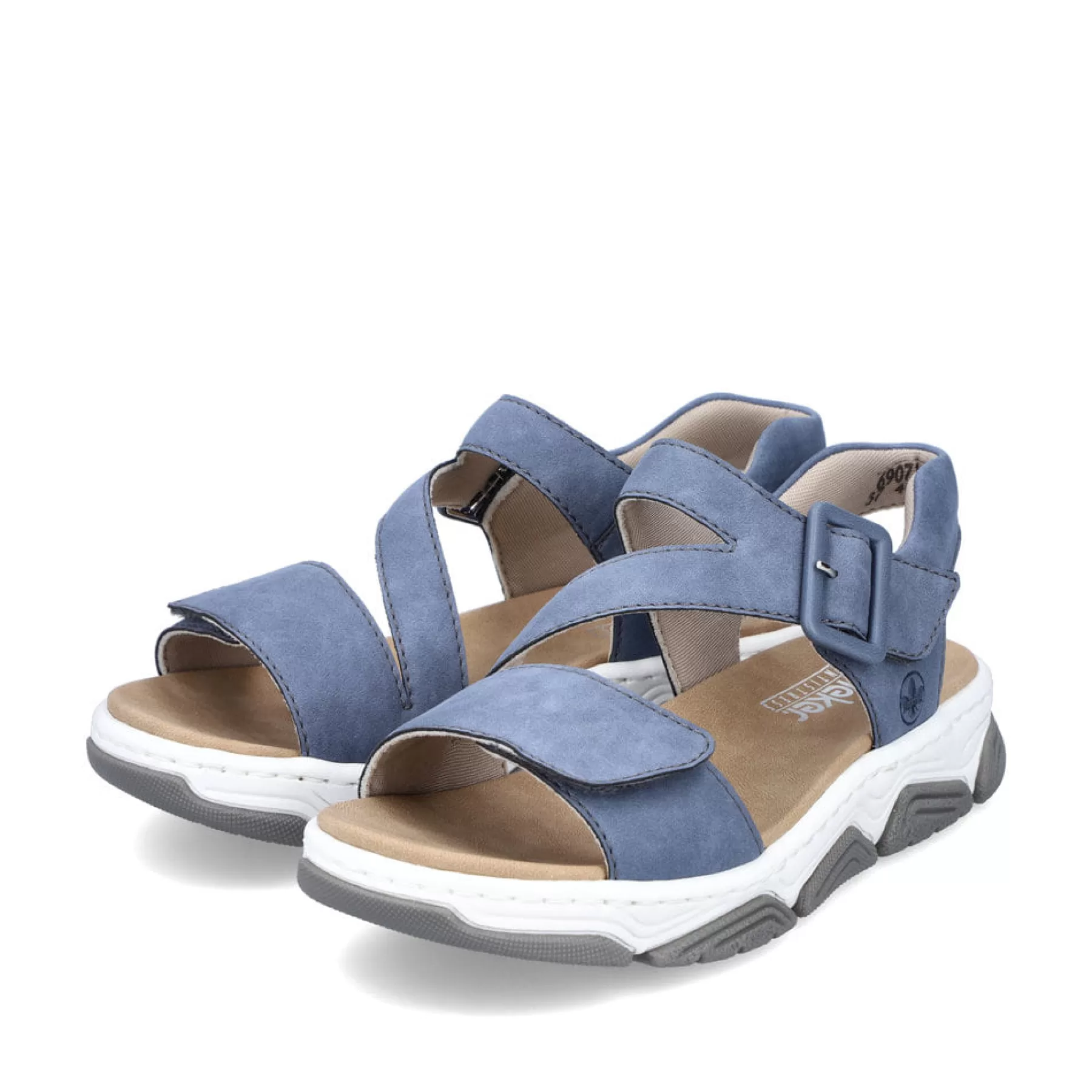 Best Sale Damskie Sandaly Z Paskami W Kolorze Lupkowo-Niebieskim Damski Sandaly I Sandaly